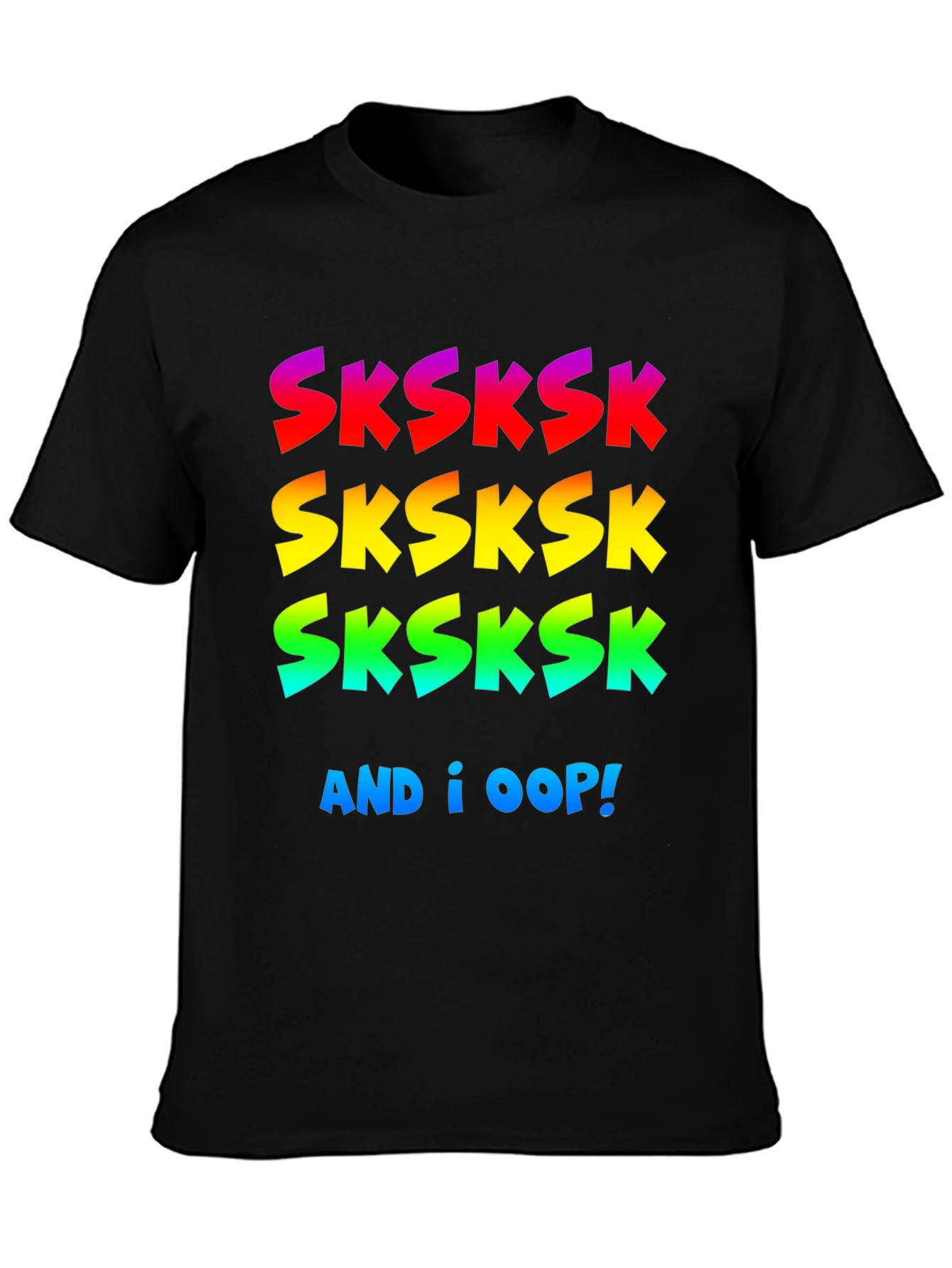VSCO Girl SKSKSK Black Graphic T-Shirt
