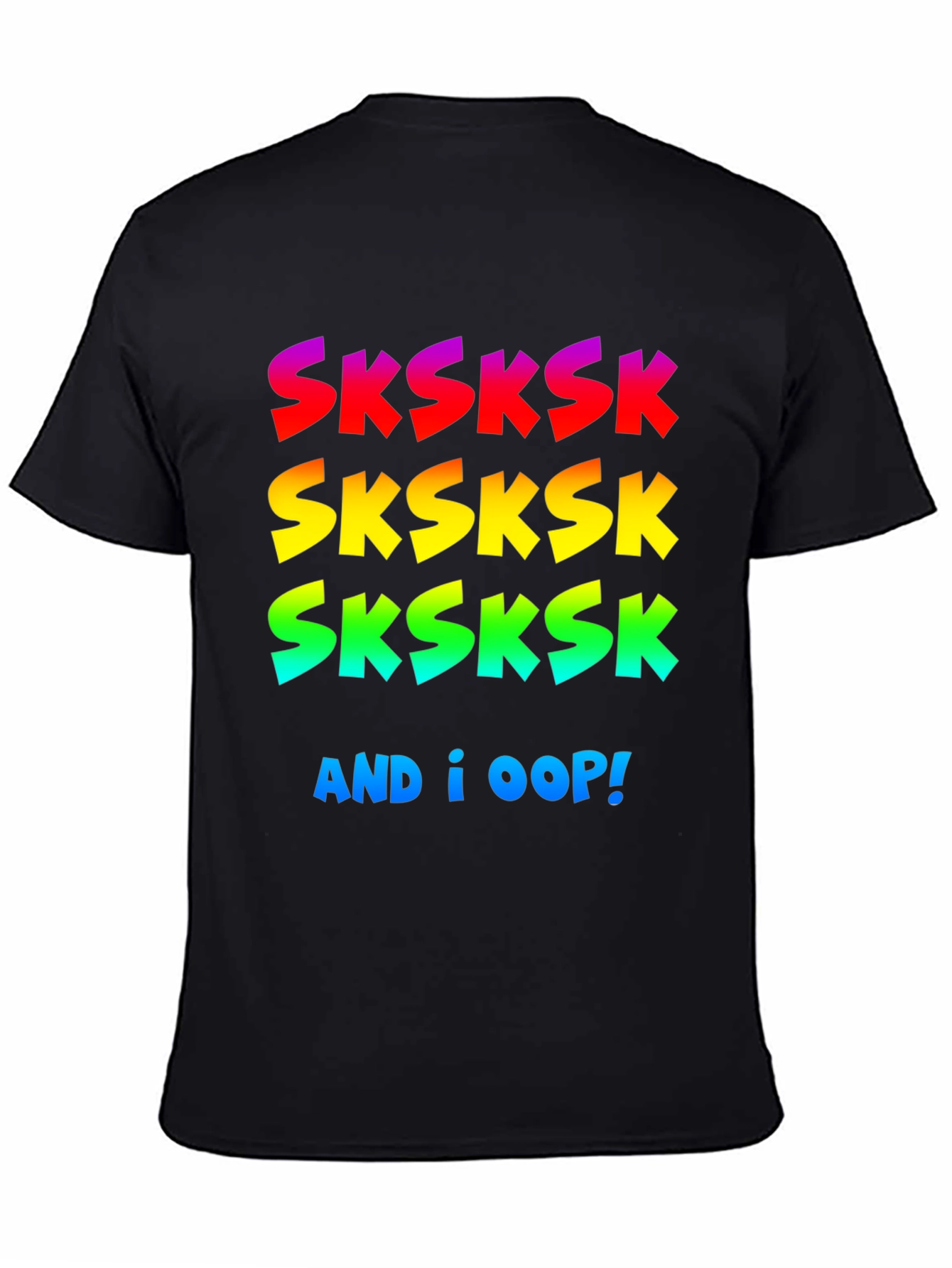 VSCO Girl SKSKSK Black Graphic T-Shirt