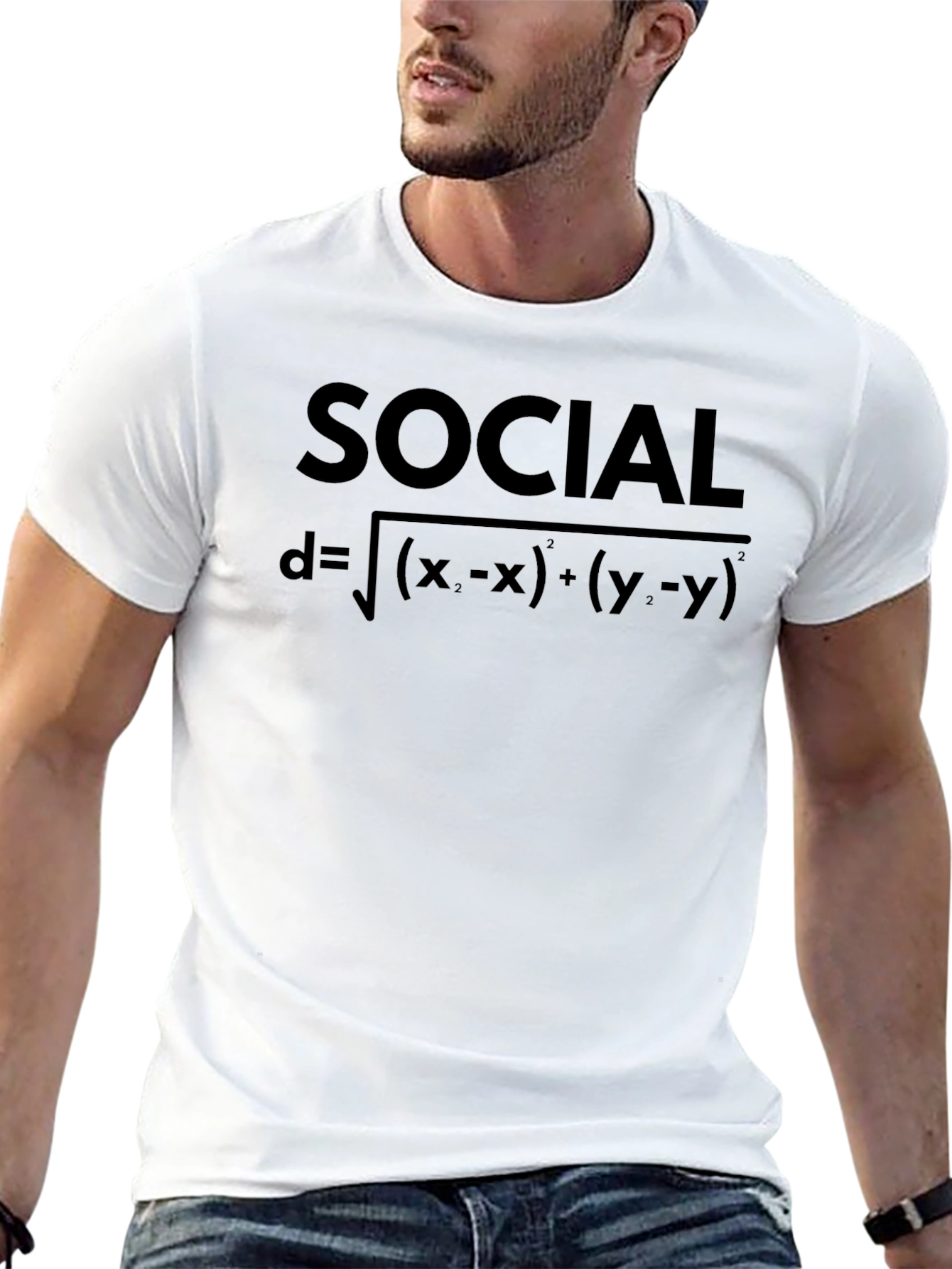 Social Distance Formula Graphic Tee - Black