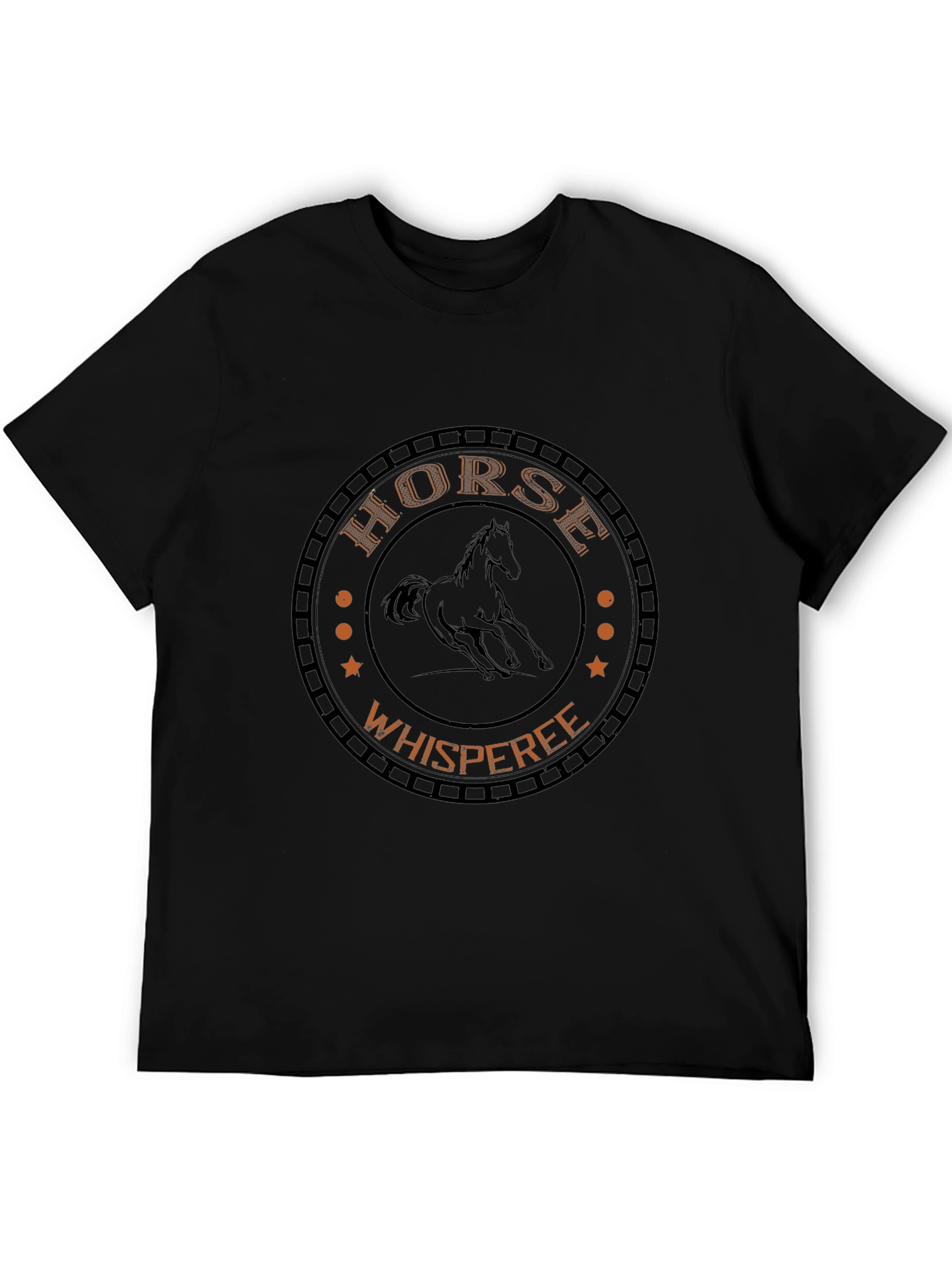Horse Whisperer Graphic Black T-Shirt