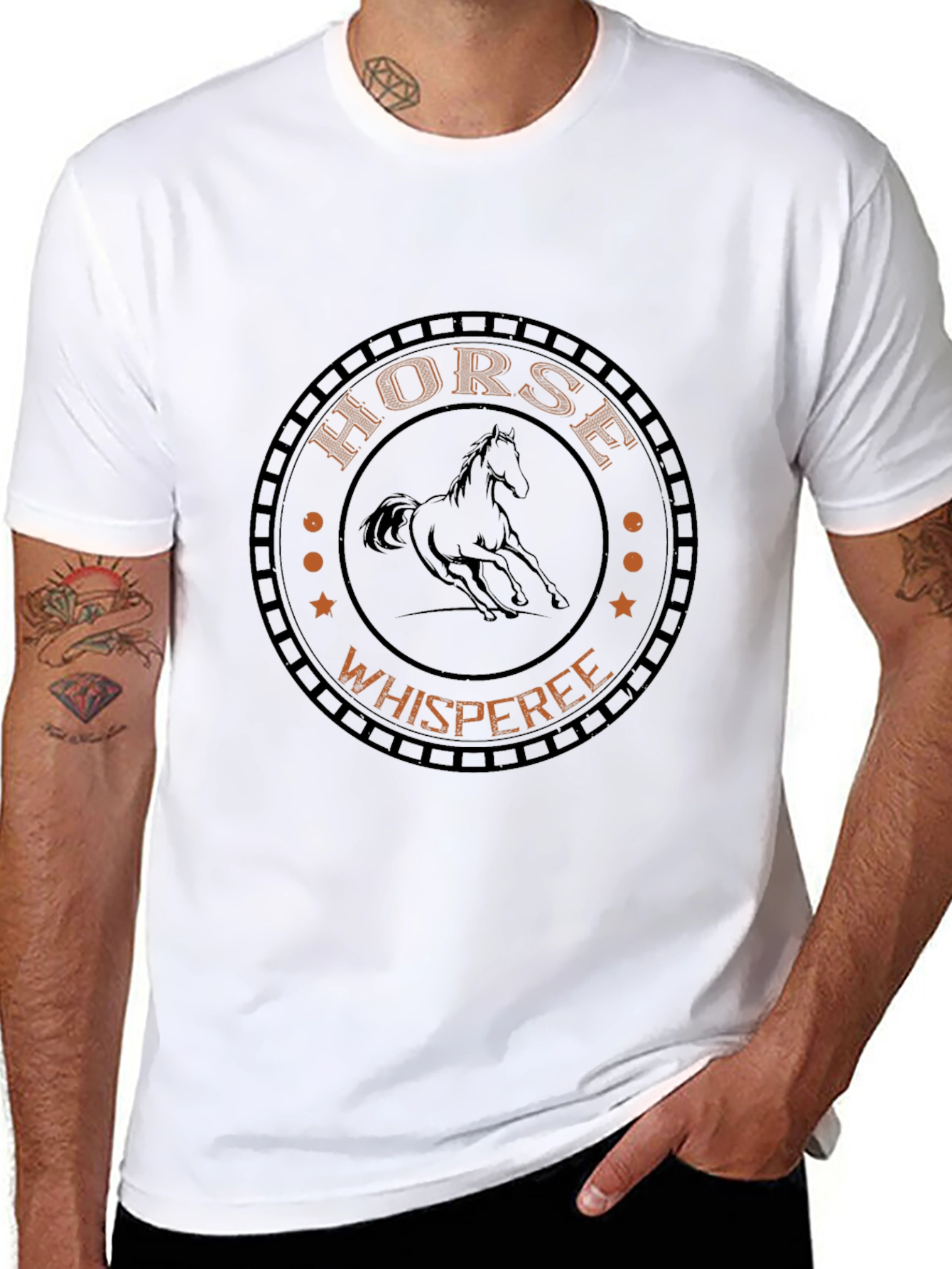Horse Whisperer Graphic Black T-Shirt