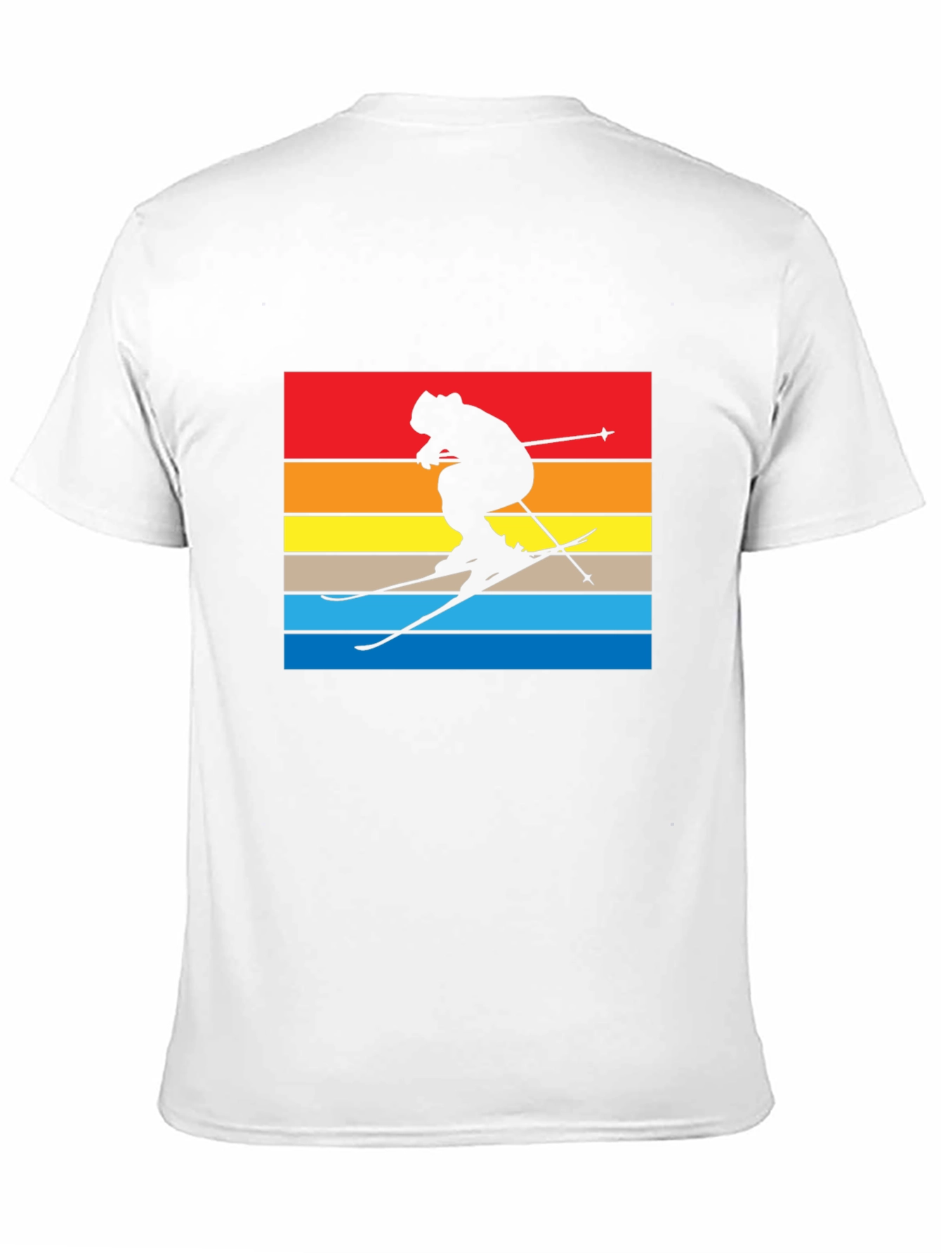 Retro Ski Silhouette Graphic T-Shirt