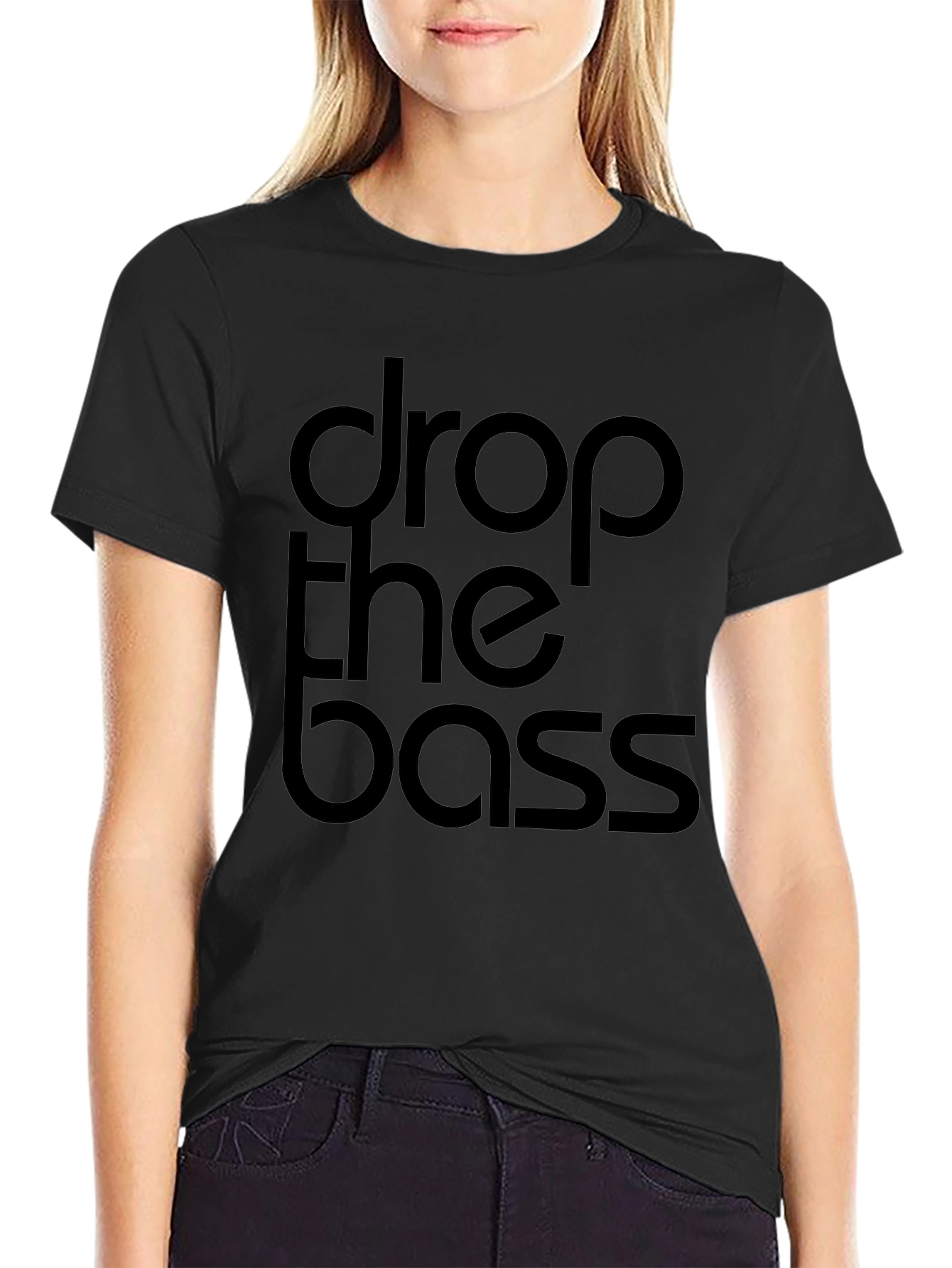Drop the Bass Black Graphic Tee