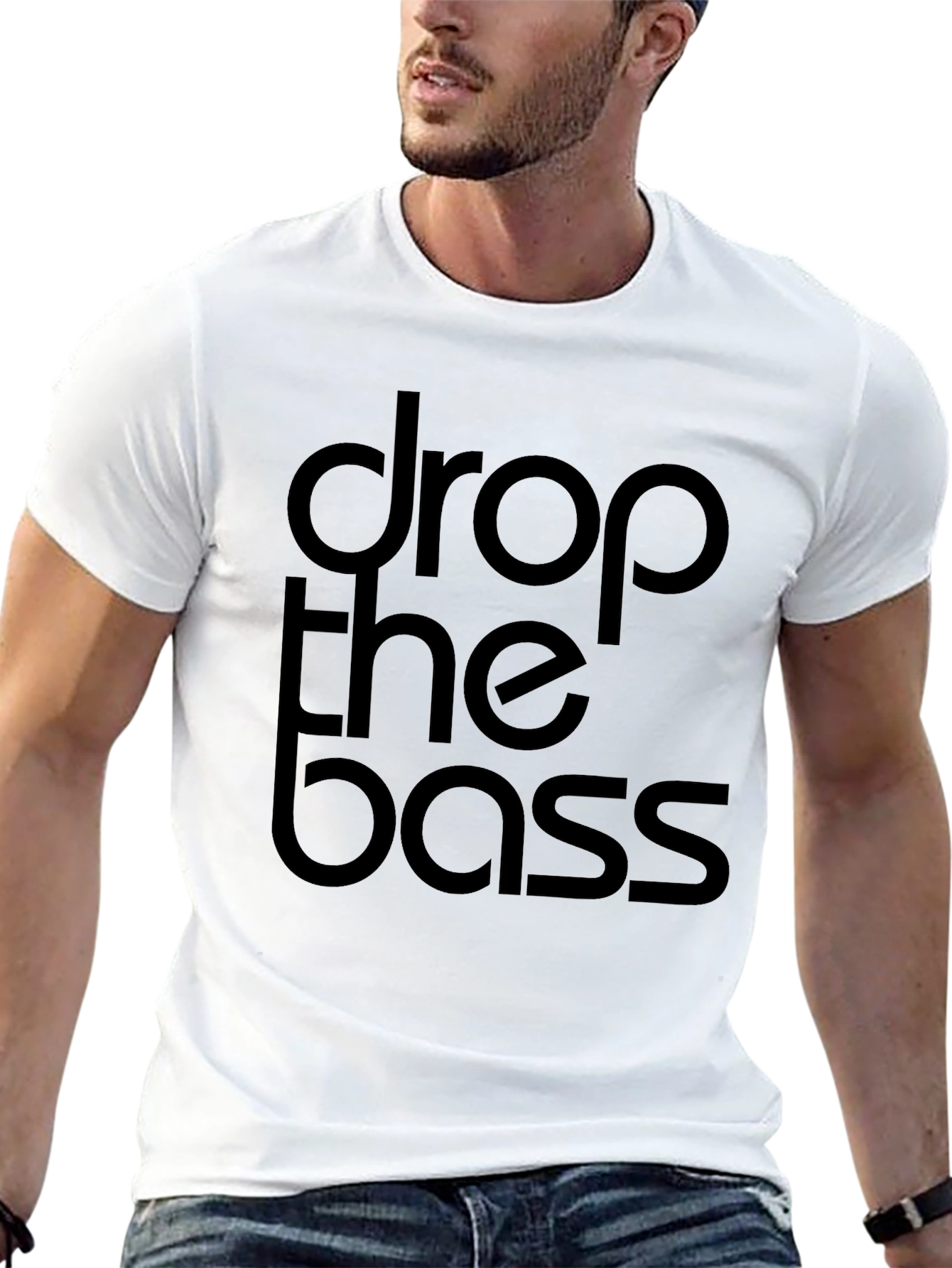 Drop the Bass Black Graphic Tee