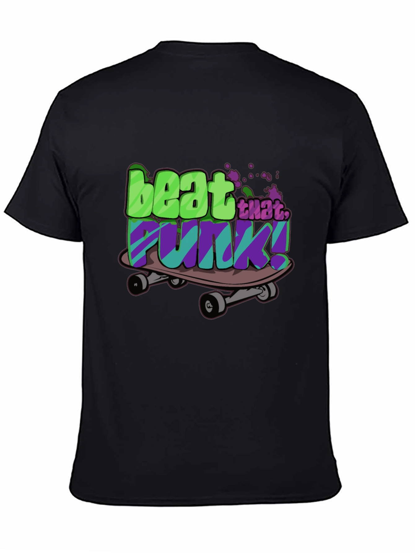 Beat That Funk! Graphic Skateboard T-Shirt - Black