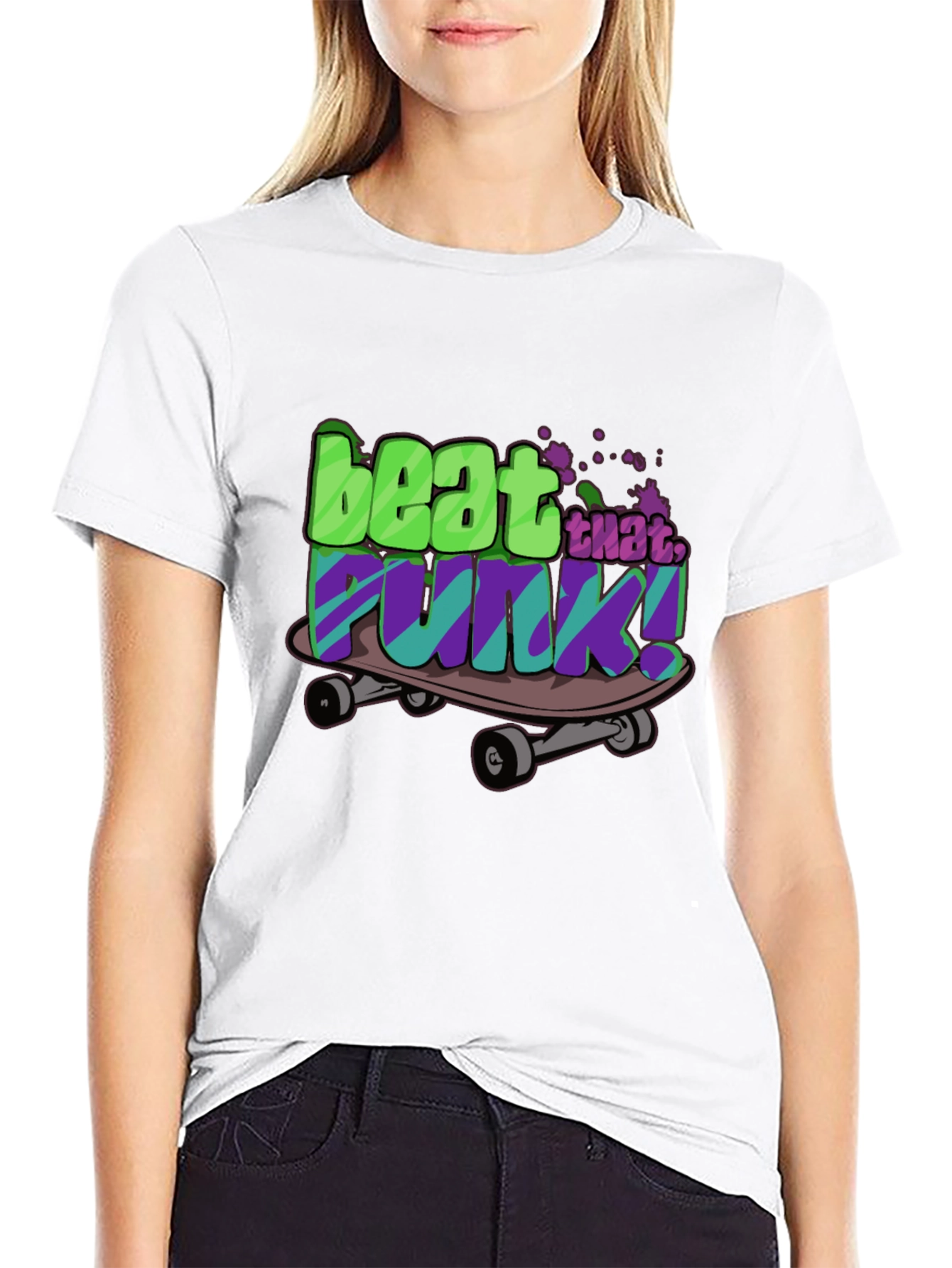 Beat That Funk! Graphic Skateboard T-Shirt - Black