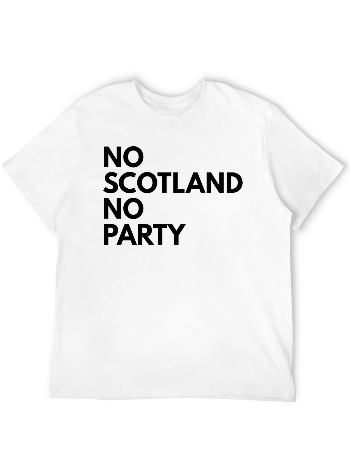 No Scotland No Party Black T-Shirt