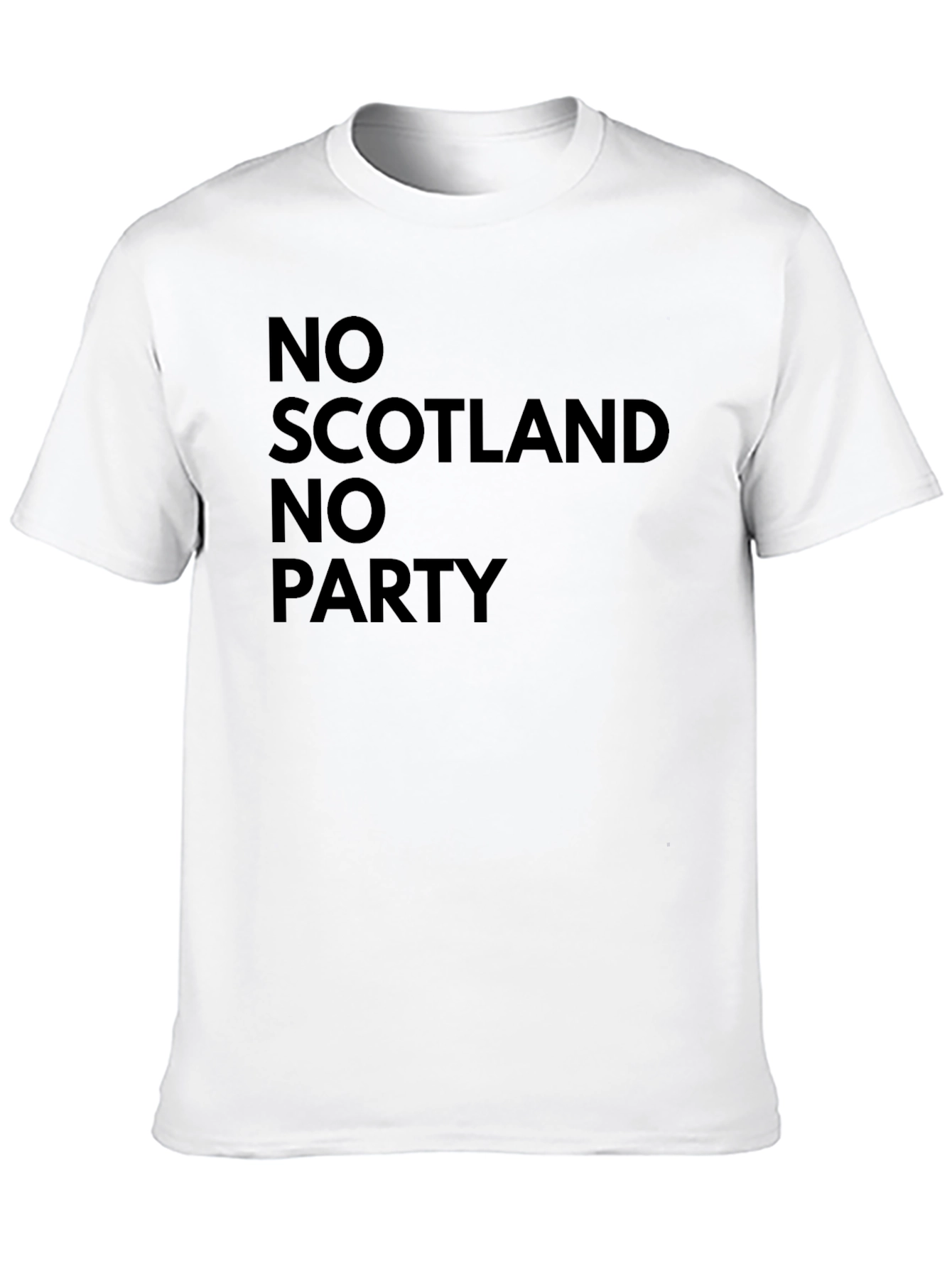 No Scotland No Party Black T-Shirt