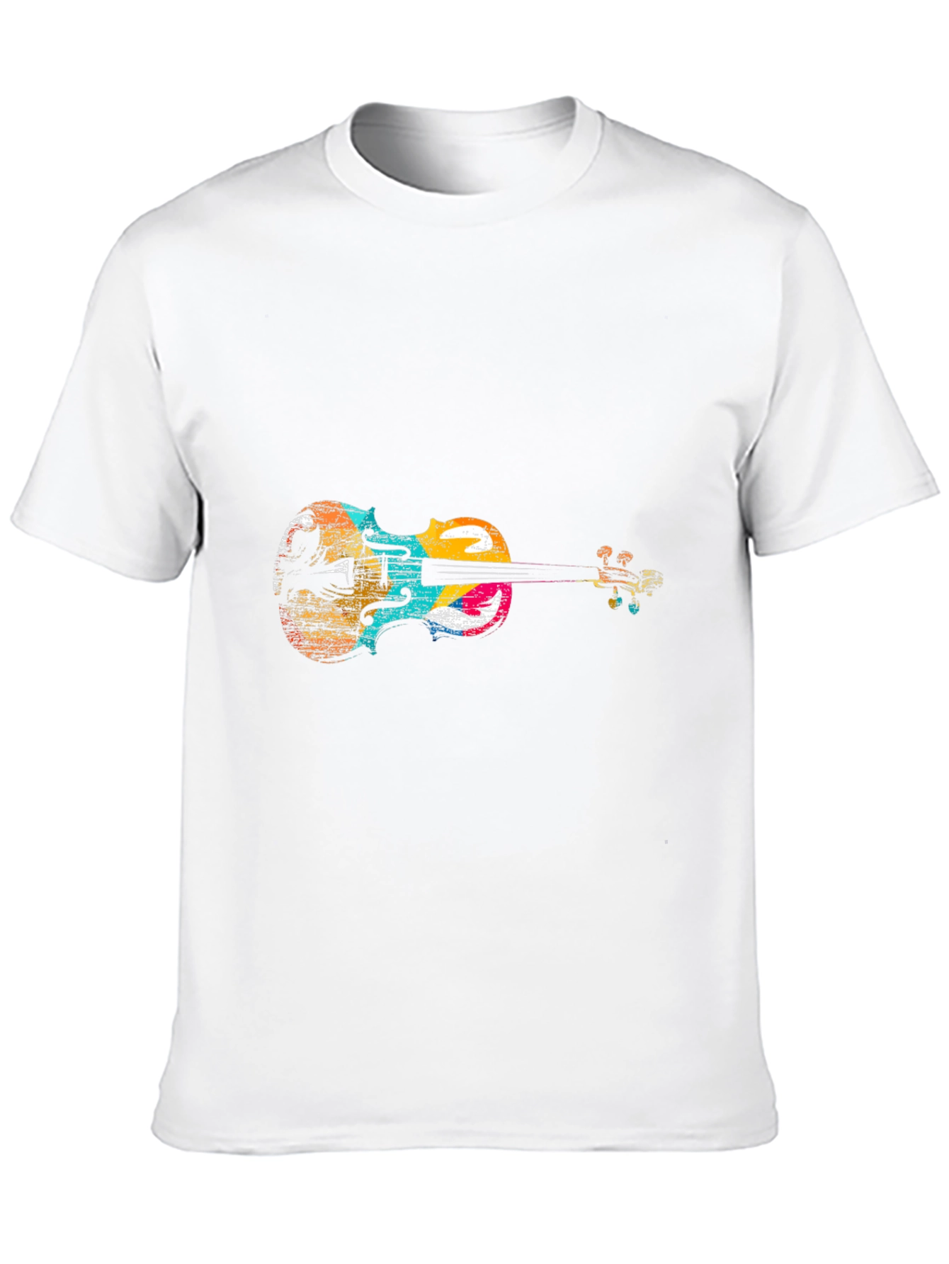 Abstract Violin Graphic T-Shirt
