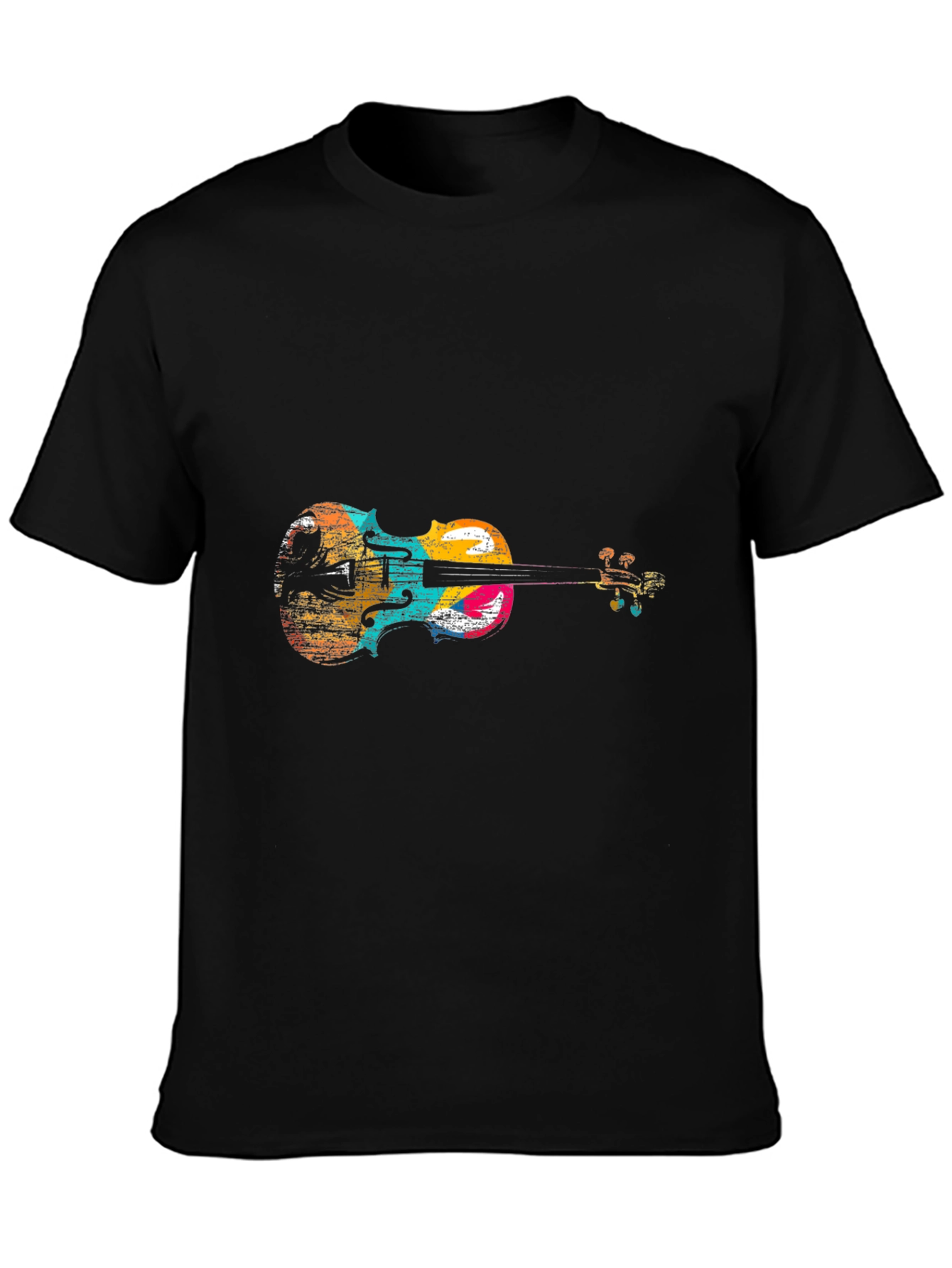 Abstract Violin Graphic T-Shirt