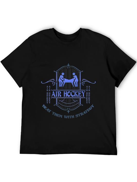 Air Hockey Strategy Tee -  Stylish Graphic T-Shirt