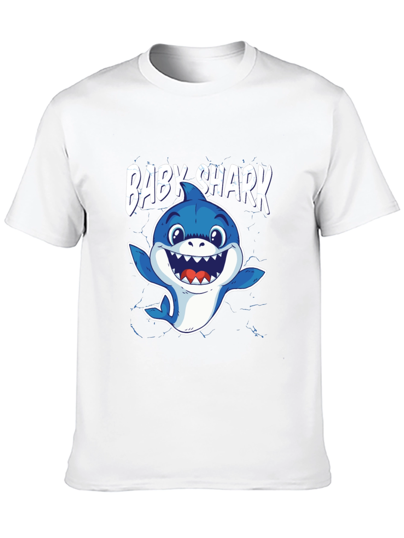 Baby Shark Graphic Tee - Black Cotton Blend