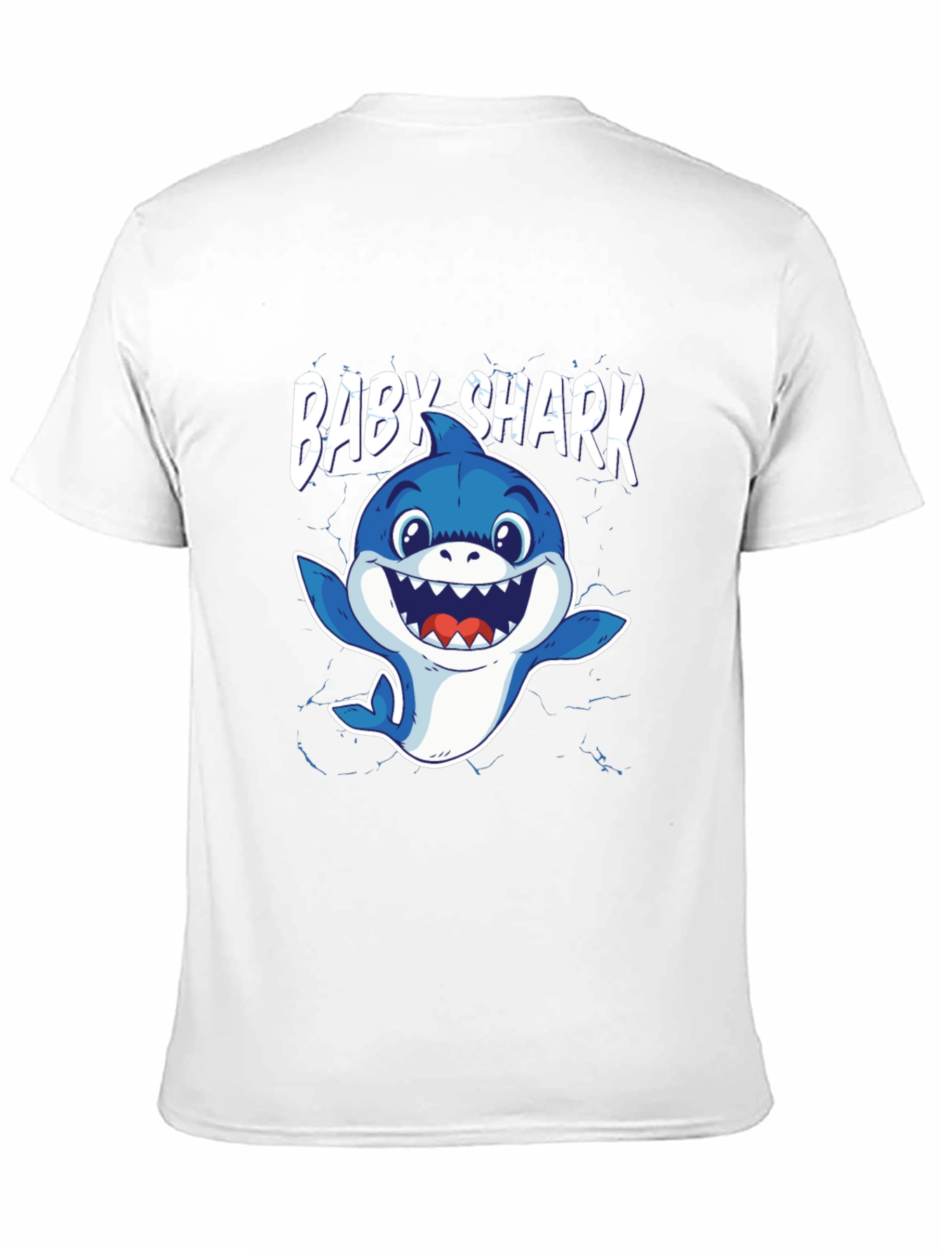 Baby Shark Graphic Tee - Black Cotton Blend