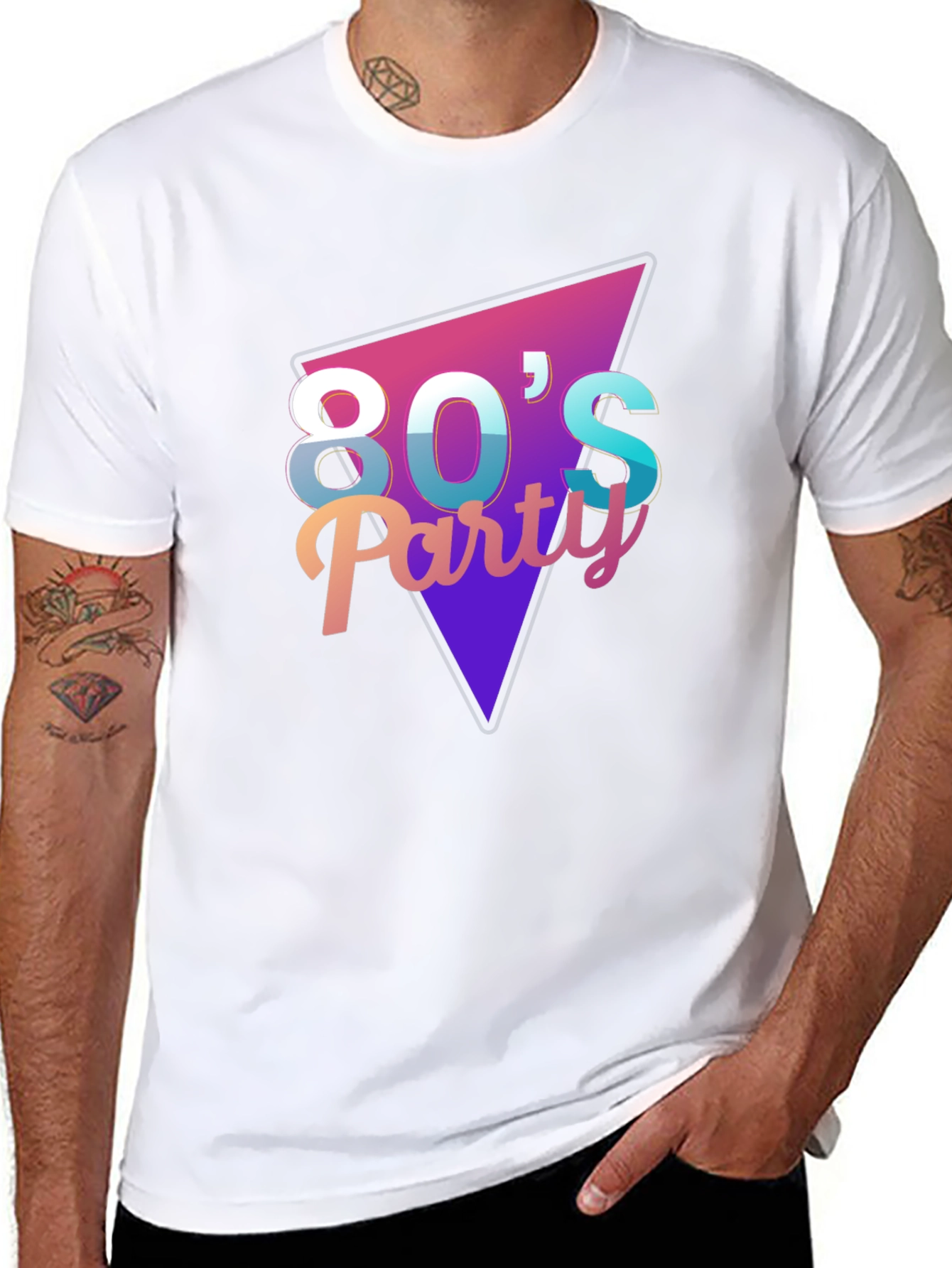 80s Party Graphic Tee - Retro Style