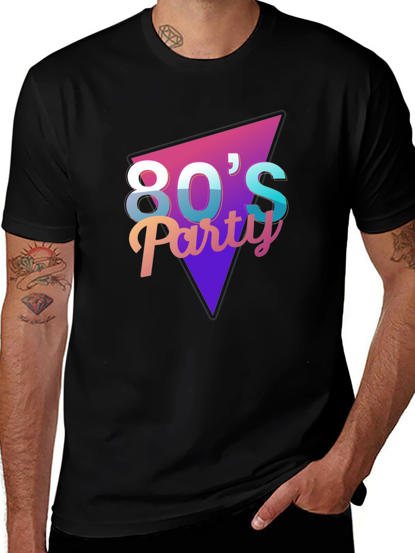 80s Party Graphic Tee - Retro Style
