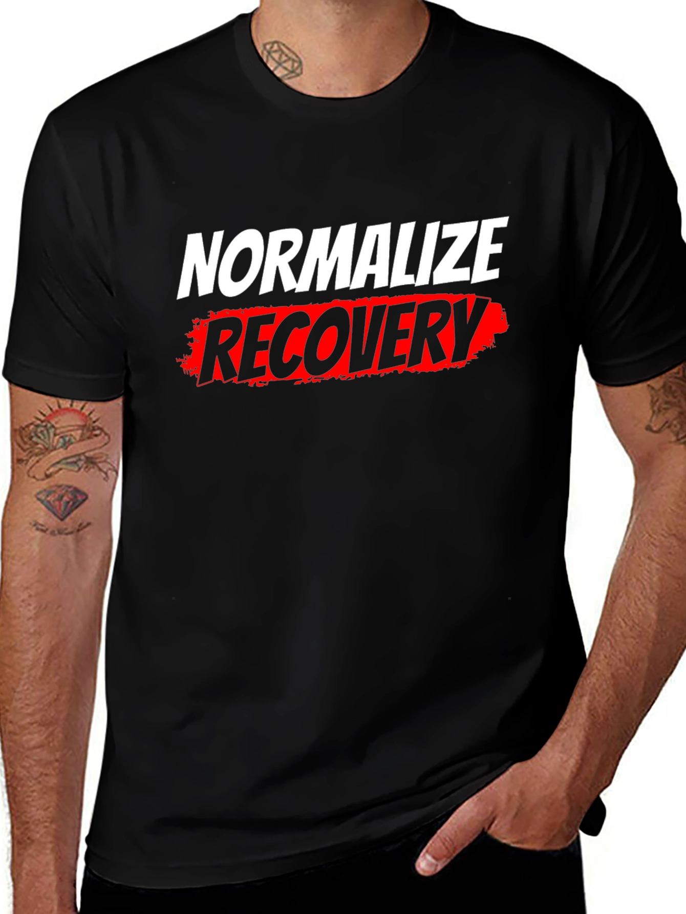 Normalize Recovery Graphic Tee - Black