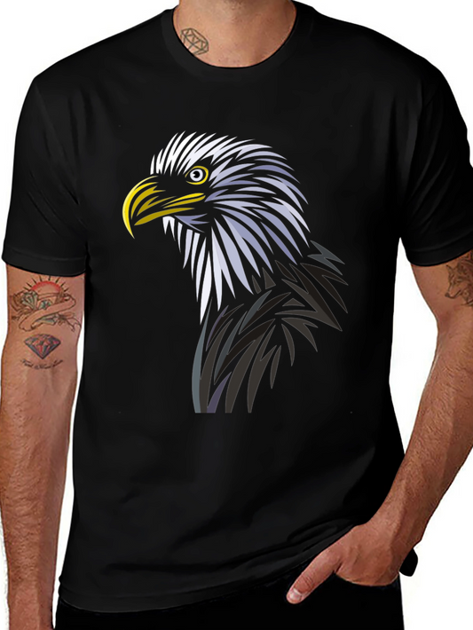 Eagle Graphic Tee - Black Cotton Blend
