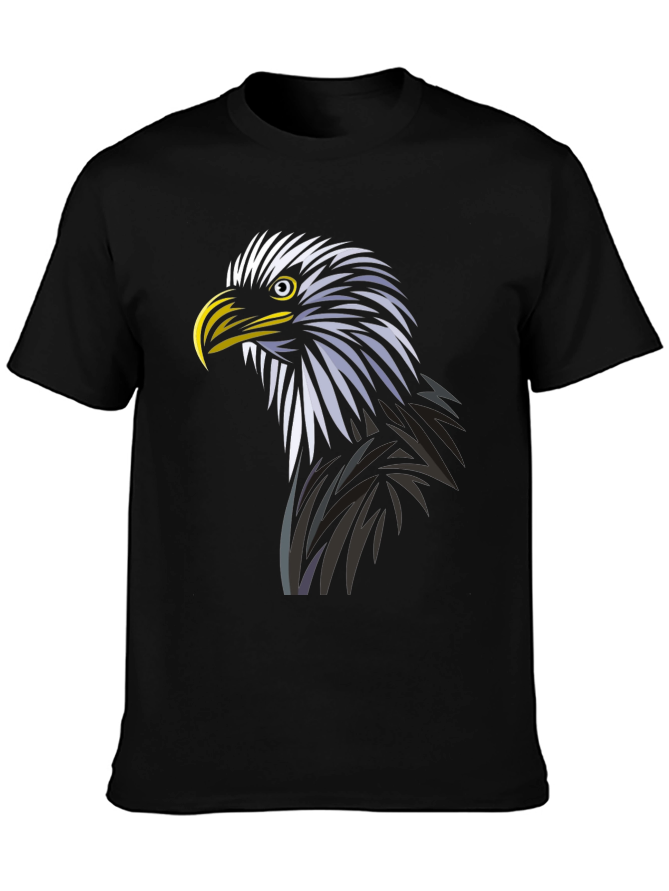 Eagle Graphic Tee - Black Cotton Blend