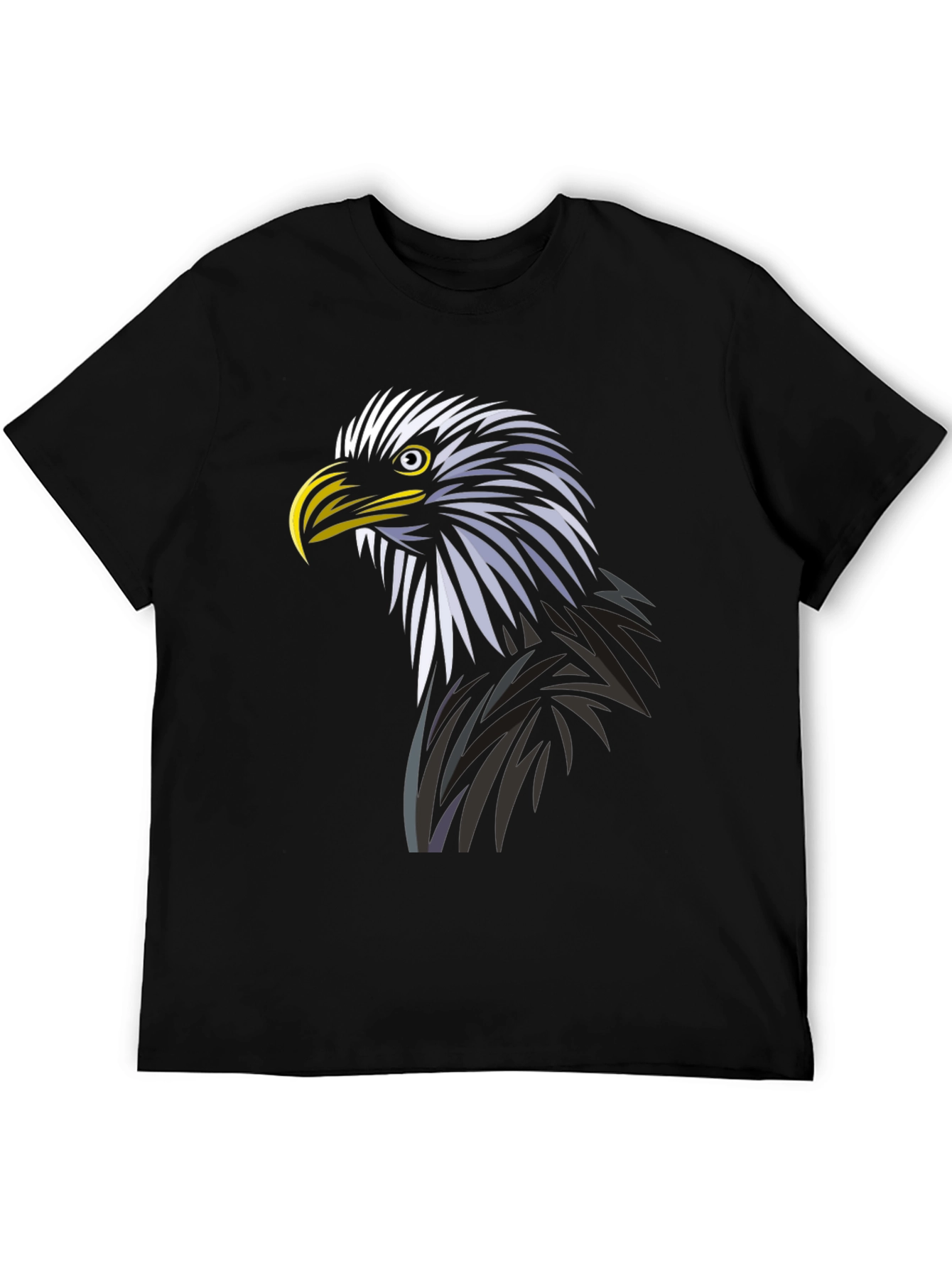 Eagle Graphic Tee - Black Cotton Blend