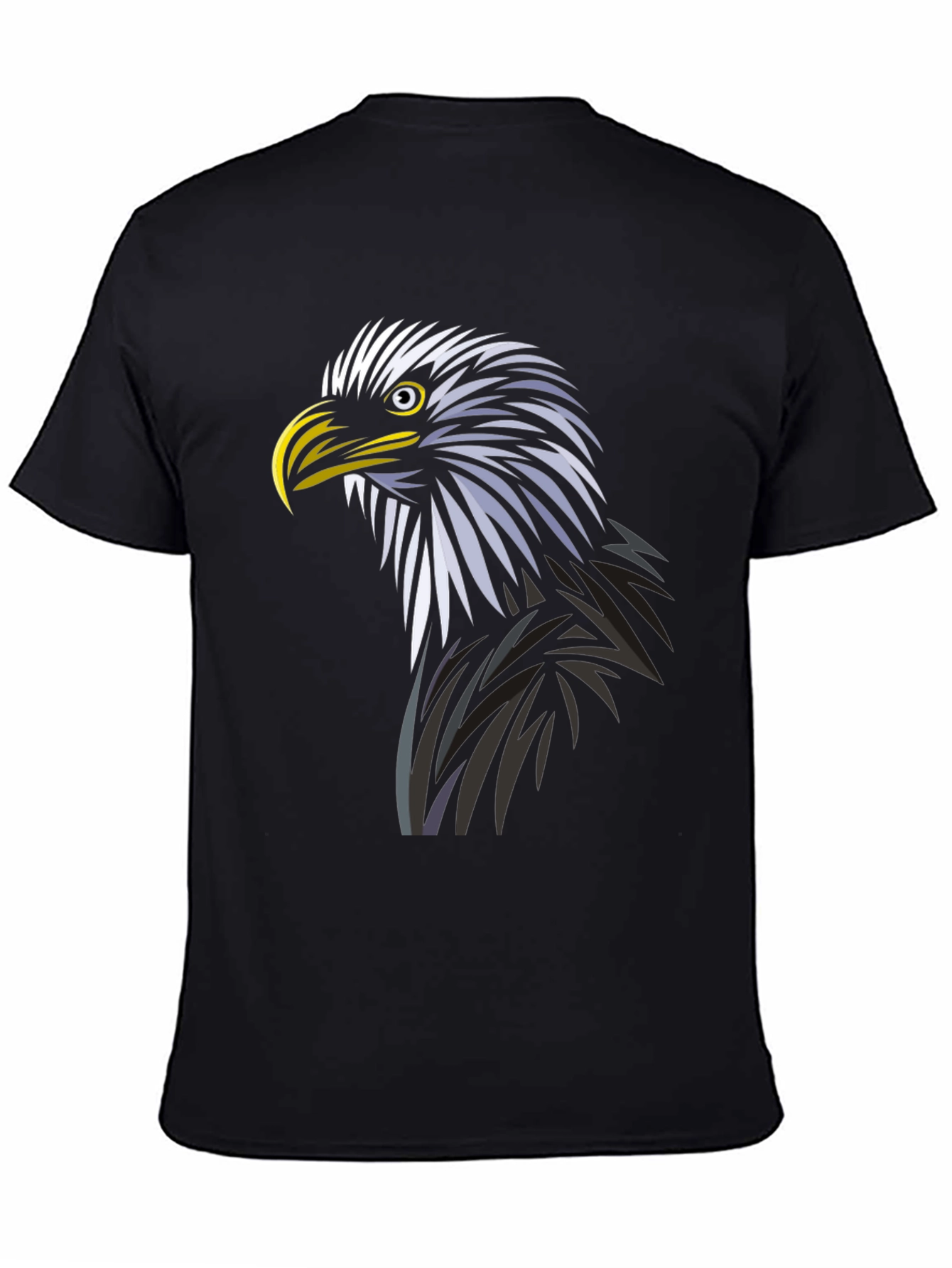 Eagle Graphic Tee - Black Cotton Blend