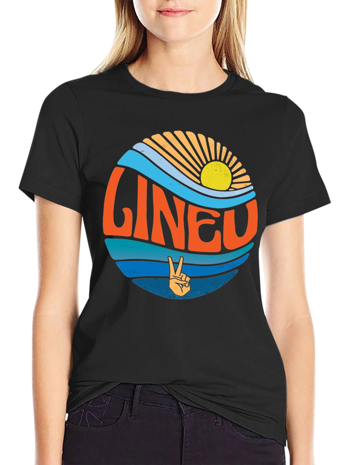 Retro Malibu T-Shirt - Sun Surf & Peace