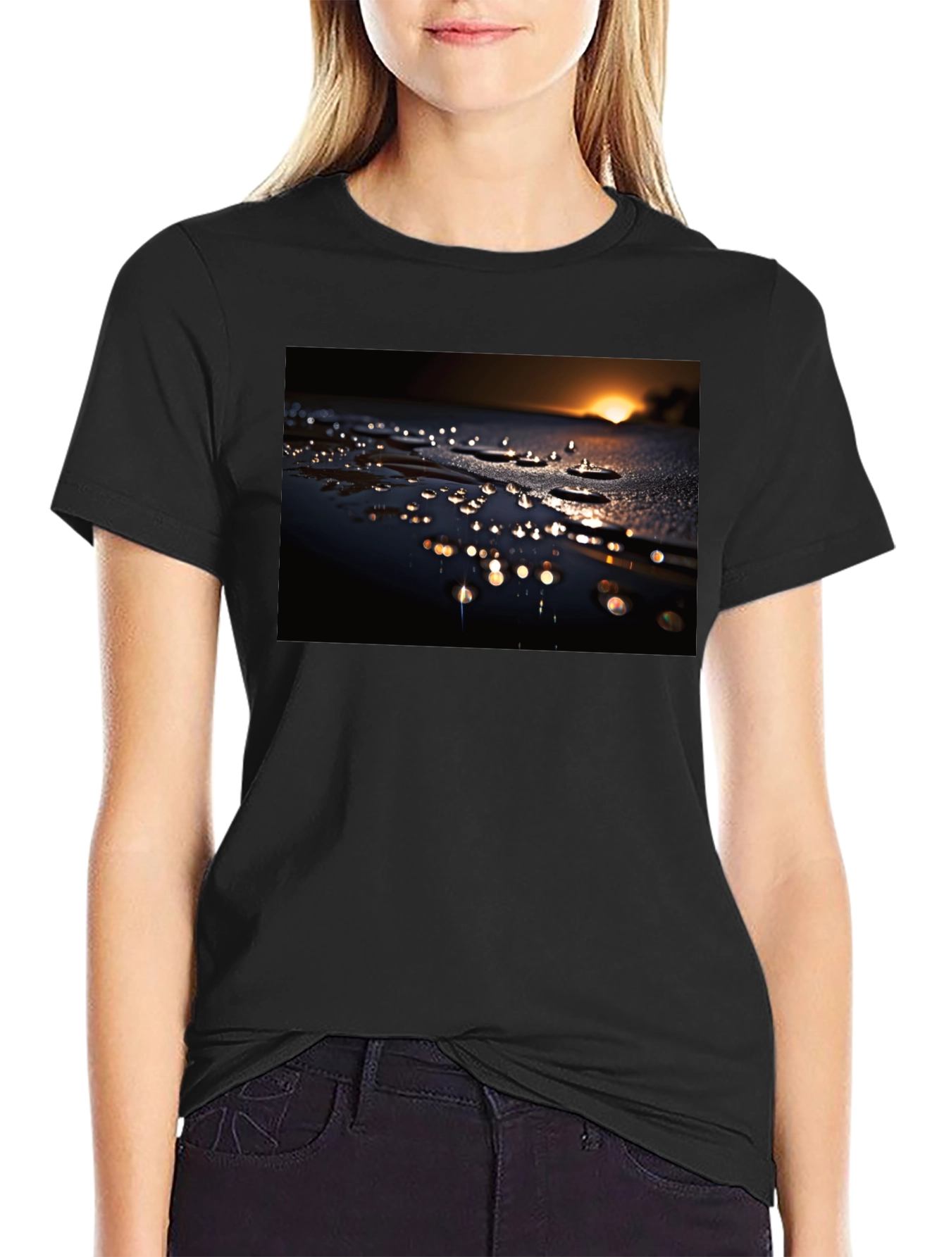 Sunset Raindrop Graphic Tee