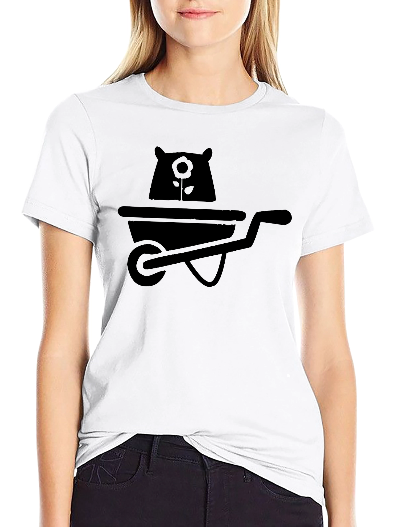 Wheelbarrow Bear Graphic Tee