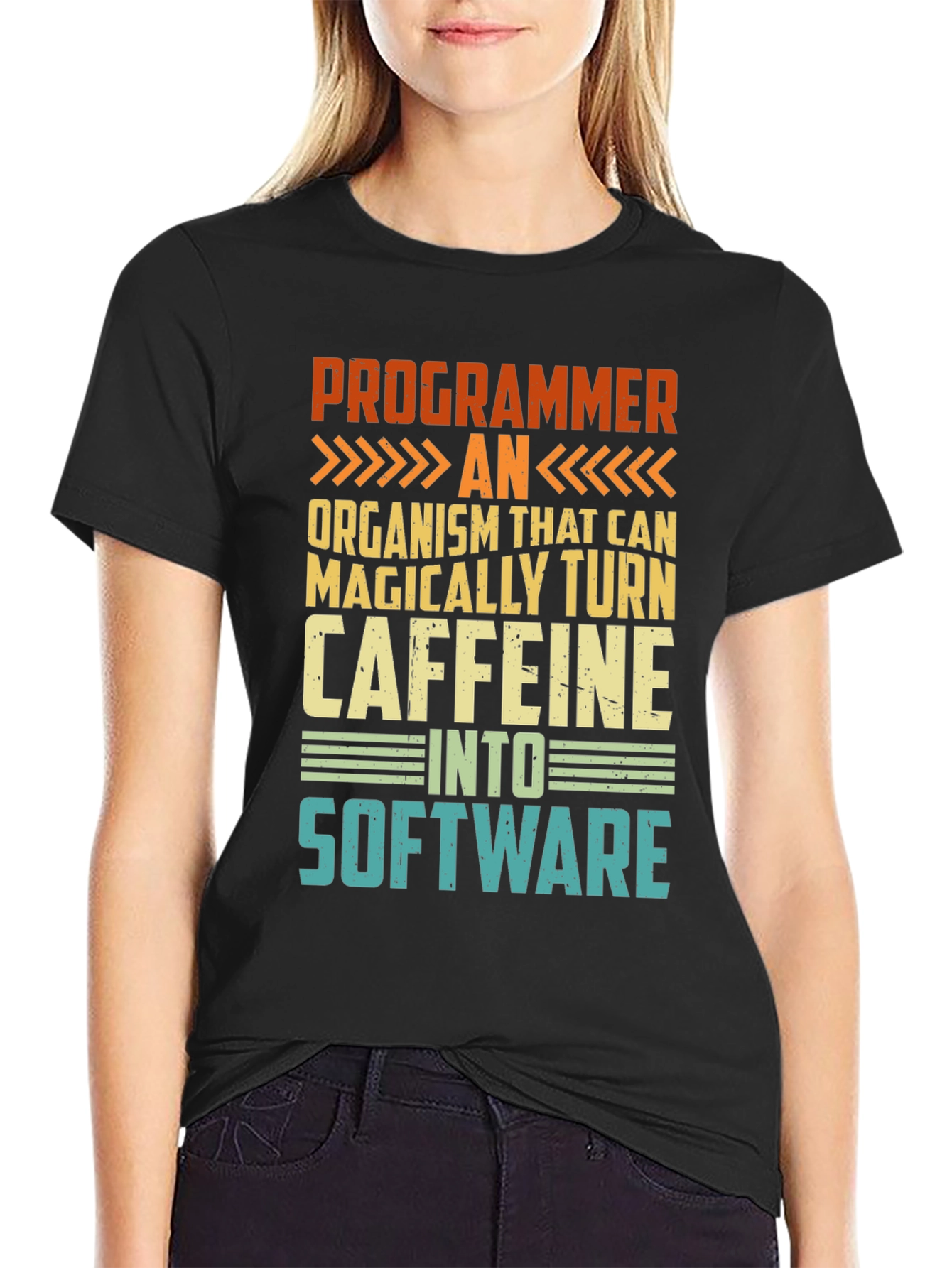 Programmer Caffeine Software Graphic Tee