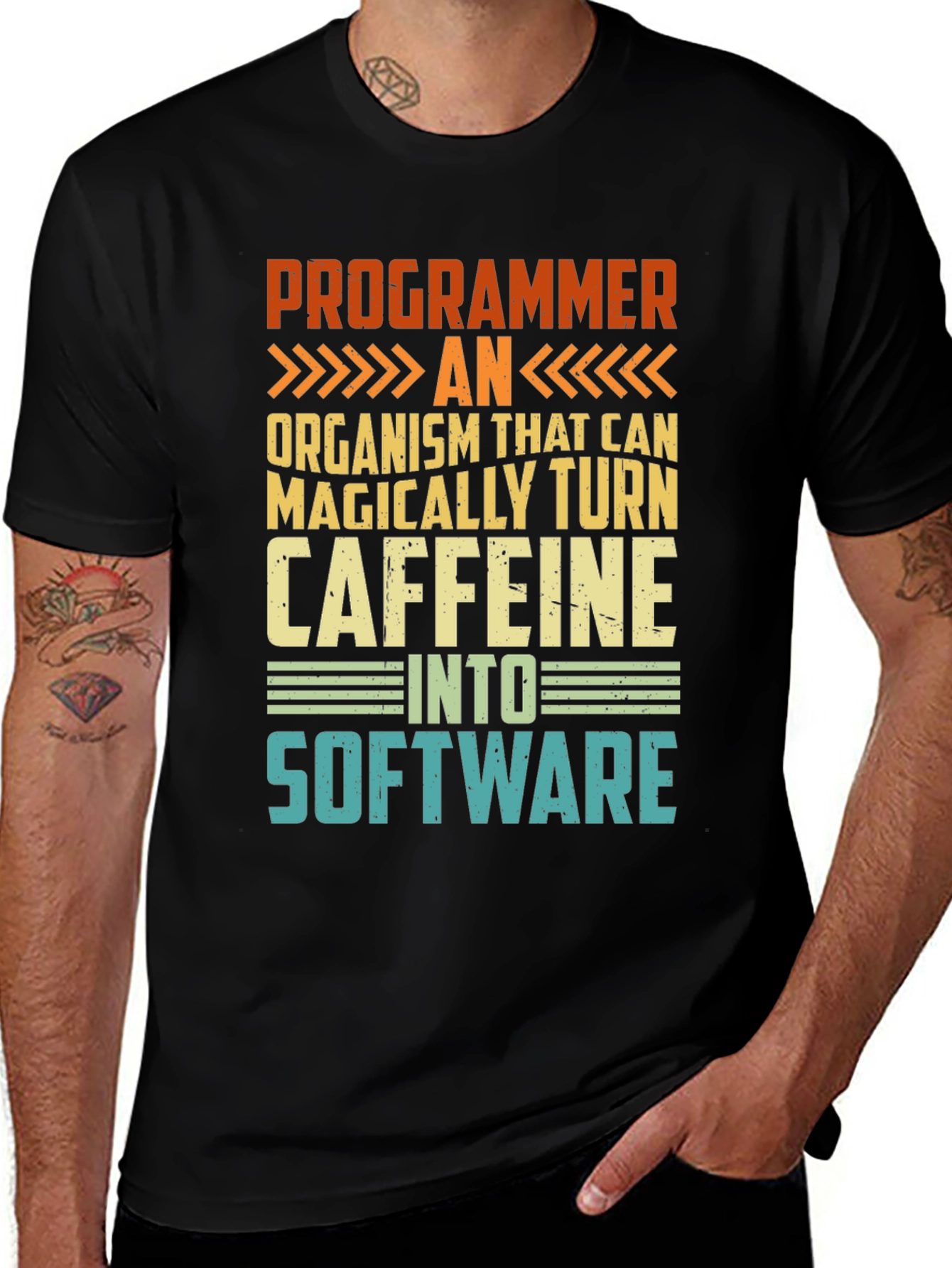 Programmer Caffeine Software Graphic Tee