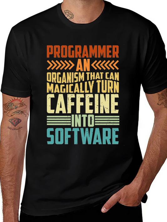 Programmer Caffeine Software Graphic Tee