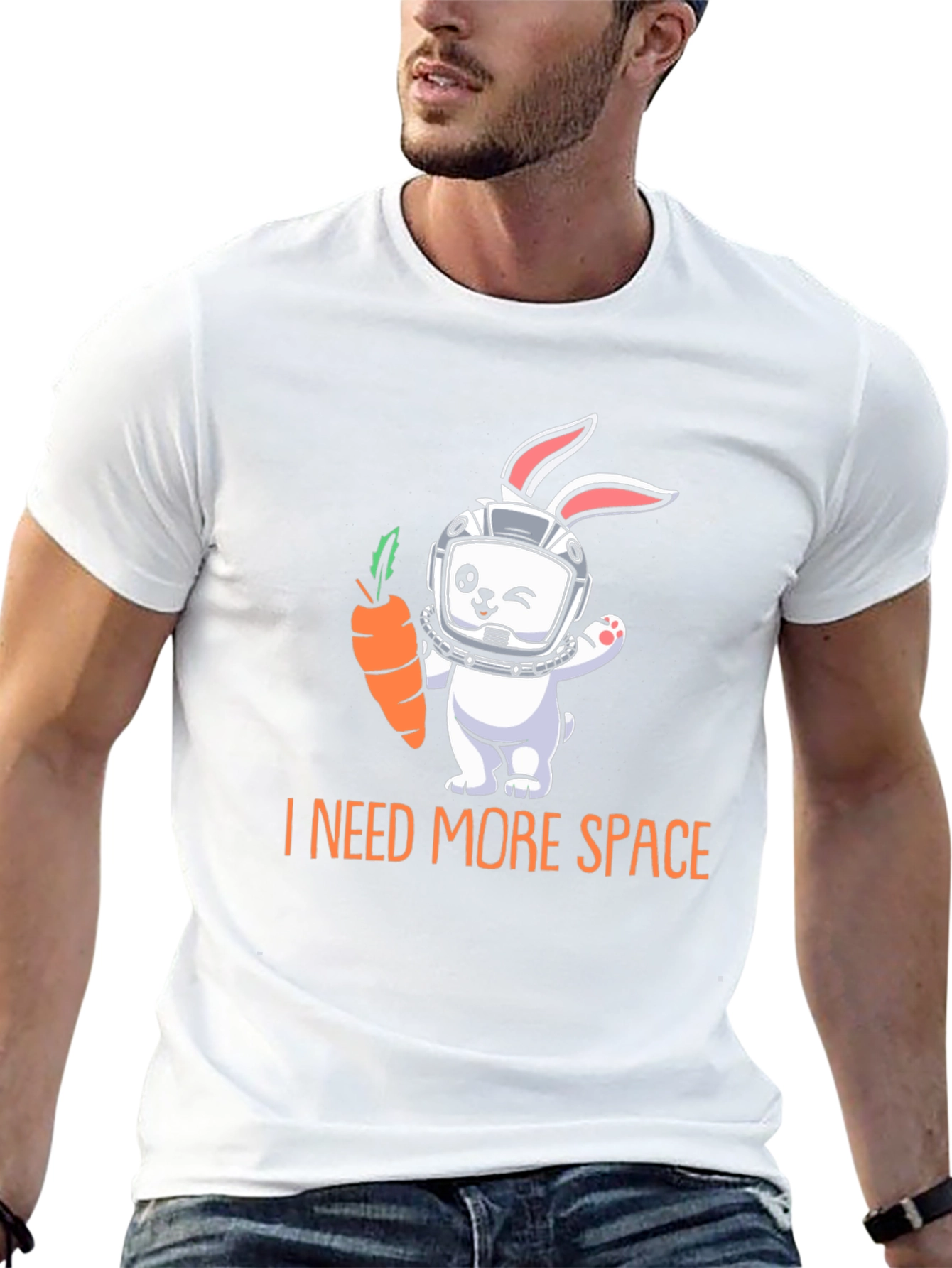 I Need More Space Rabbit Astronaut T-Shirt