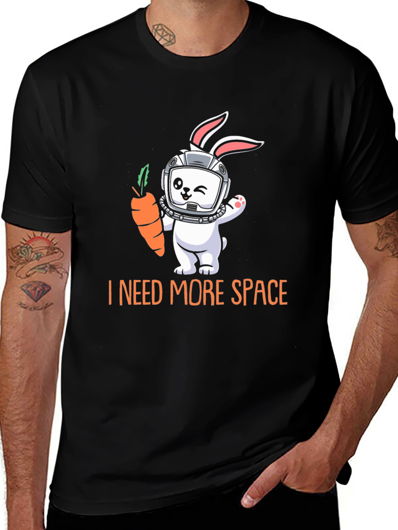 I Need More Space Rabbit Astronaut T-Shirt
