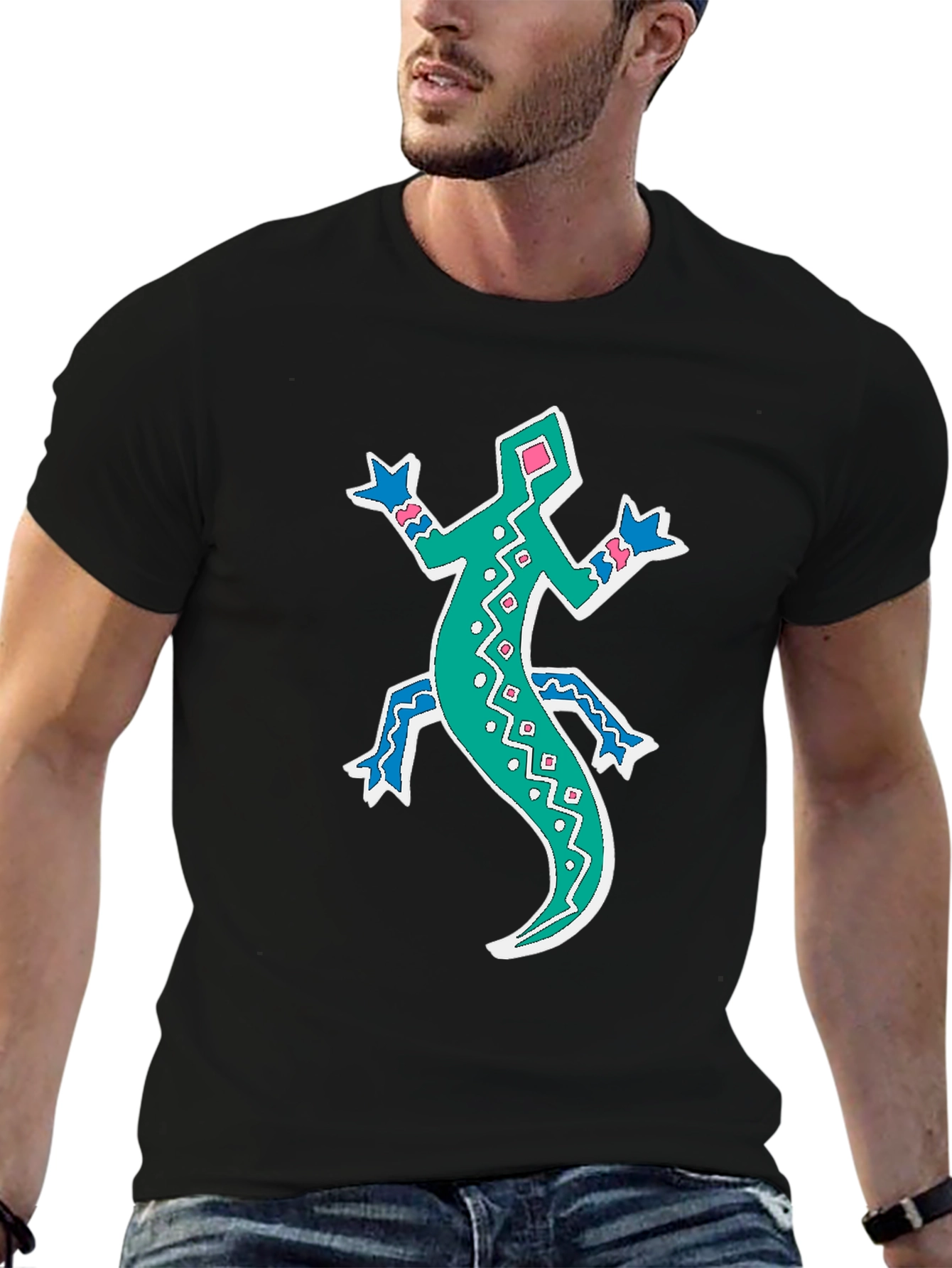 Lizard Graphic Tee - Funky Casual Style