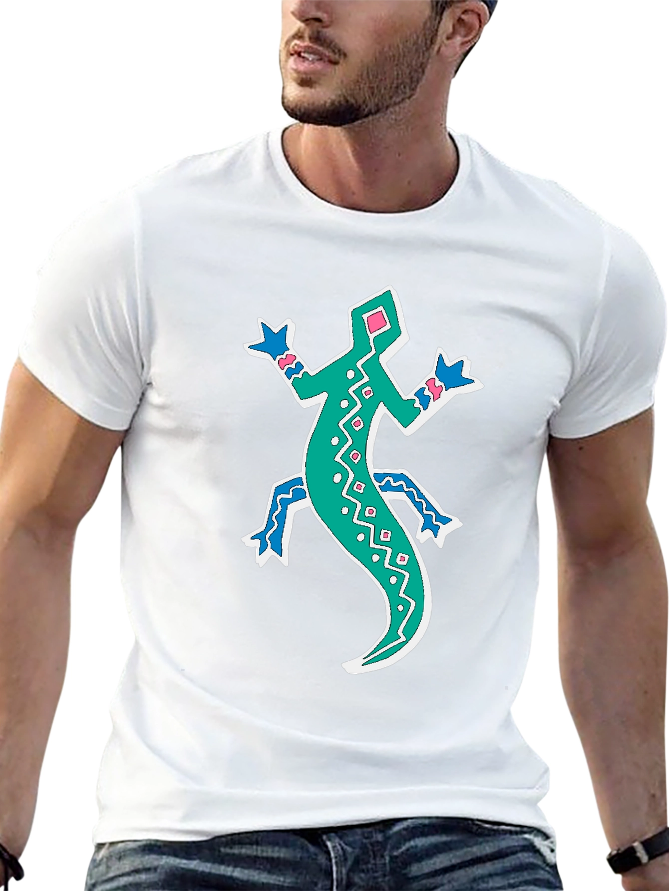 Lizard Graphic Tee - Funky Casual Style