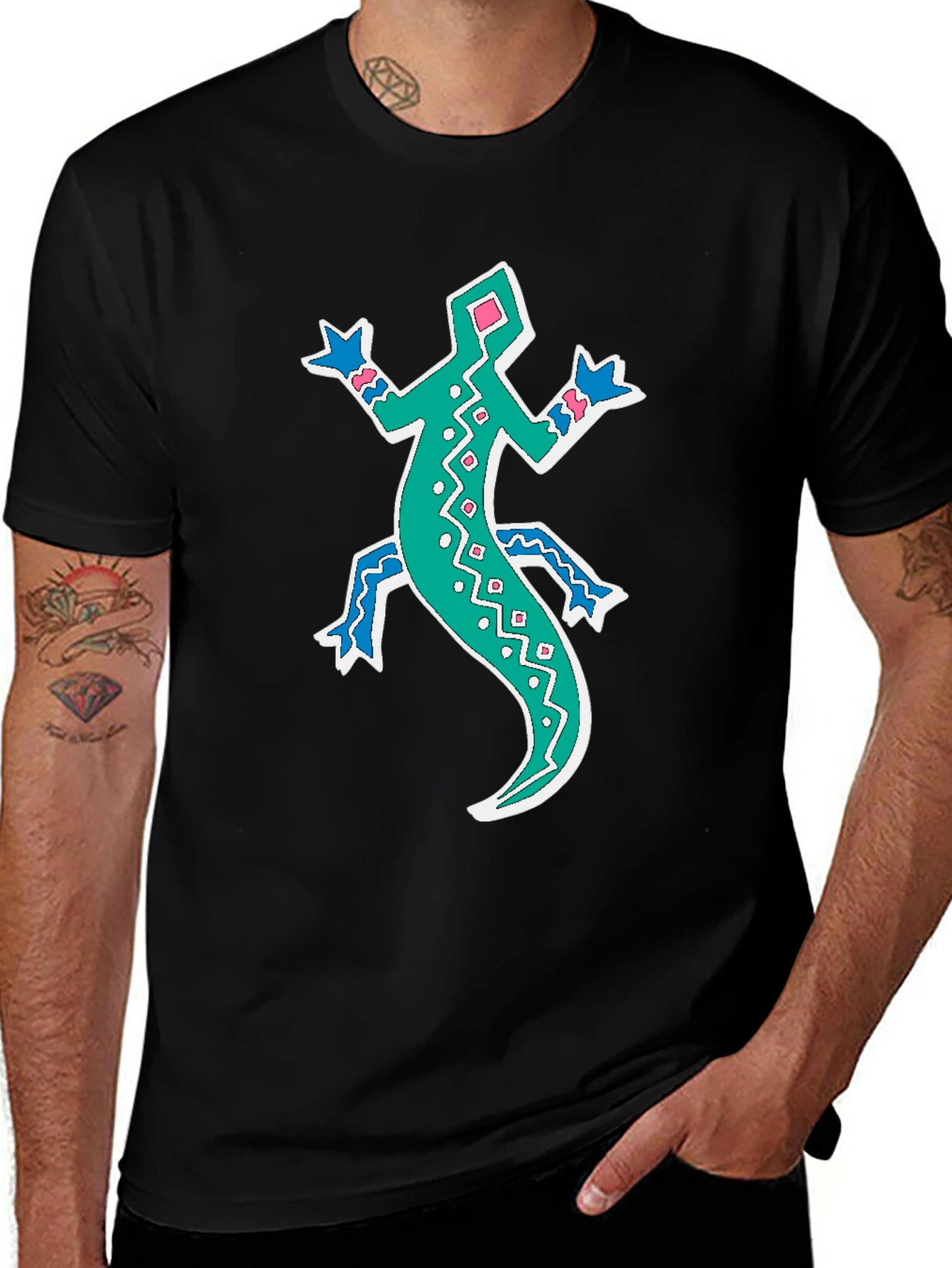 Lizard Graphic Tee - Funky Casual Style