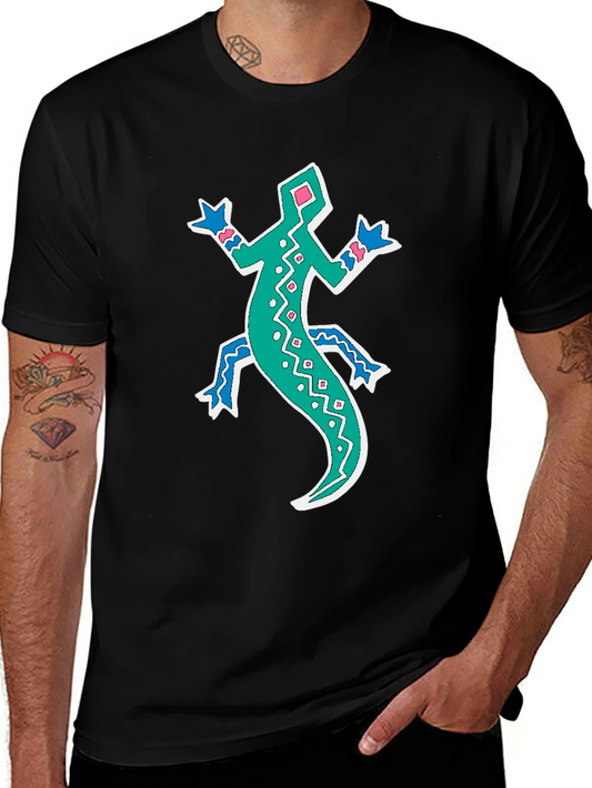 Lizard Graphic Tee - Funky Casual Style