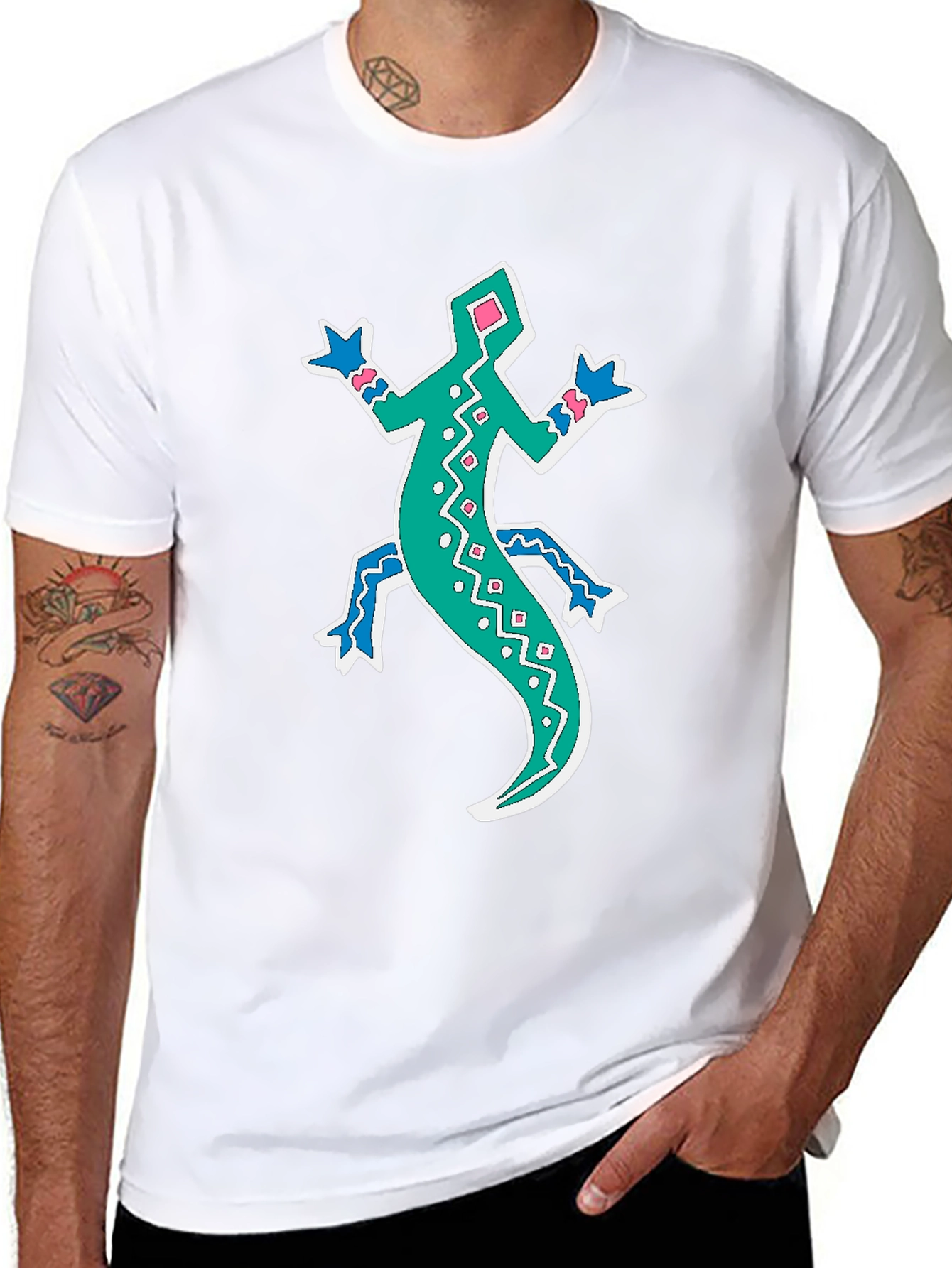 Lizard Graphic Tee - Funky Casual Style