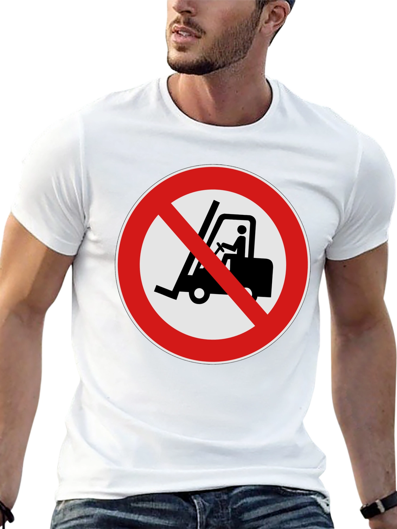 No Forklifts Allowed Black T-Shirt