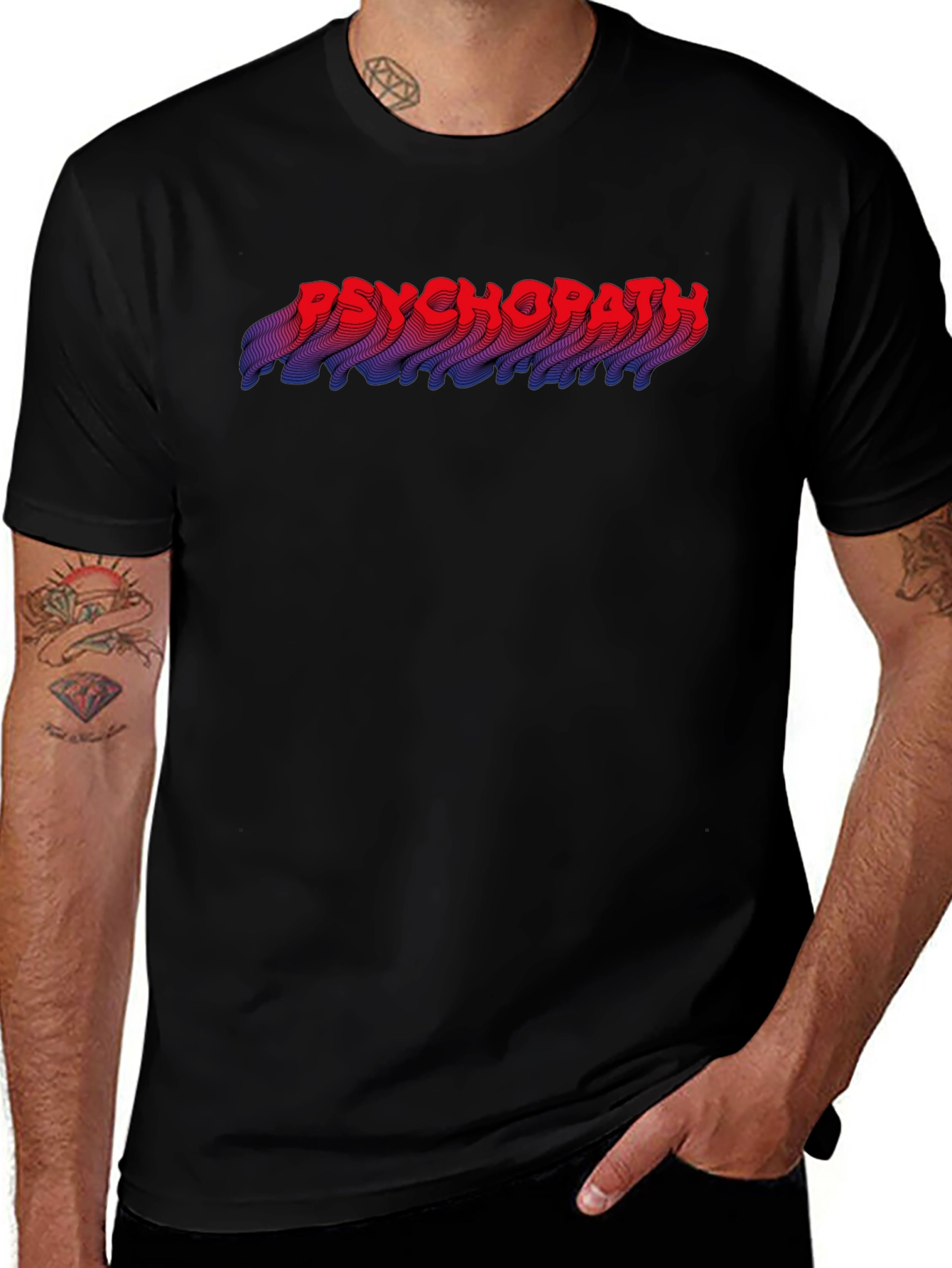 Psychopath Graphic T-Shirt - Mens Novelty Tee