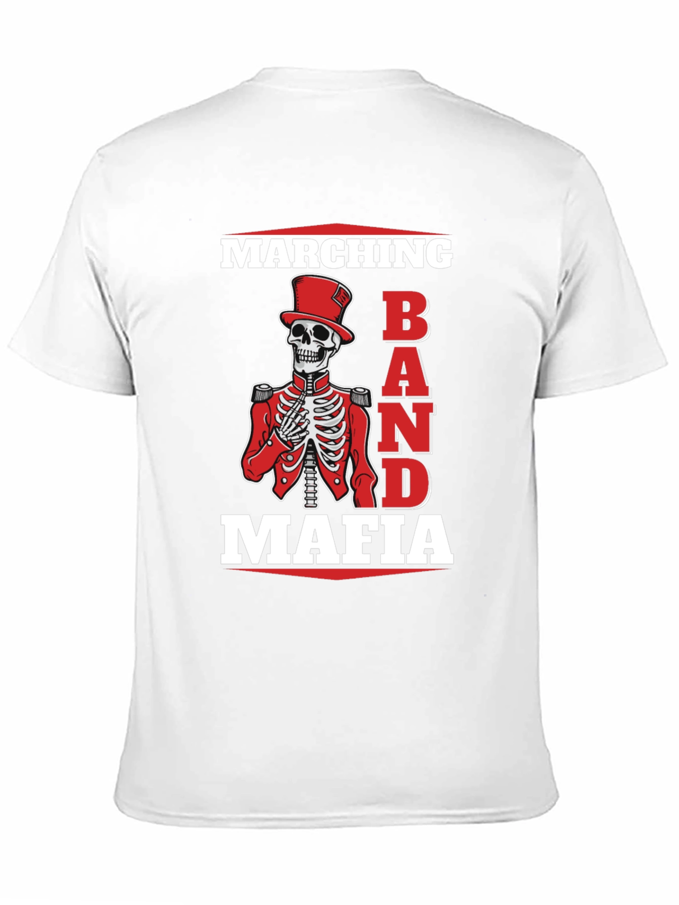 Marching Band Mafia Skeleton T-Shirt