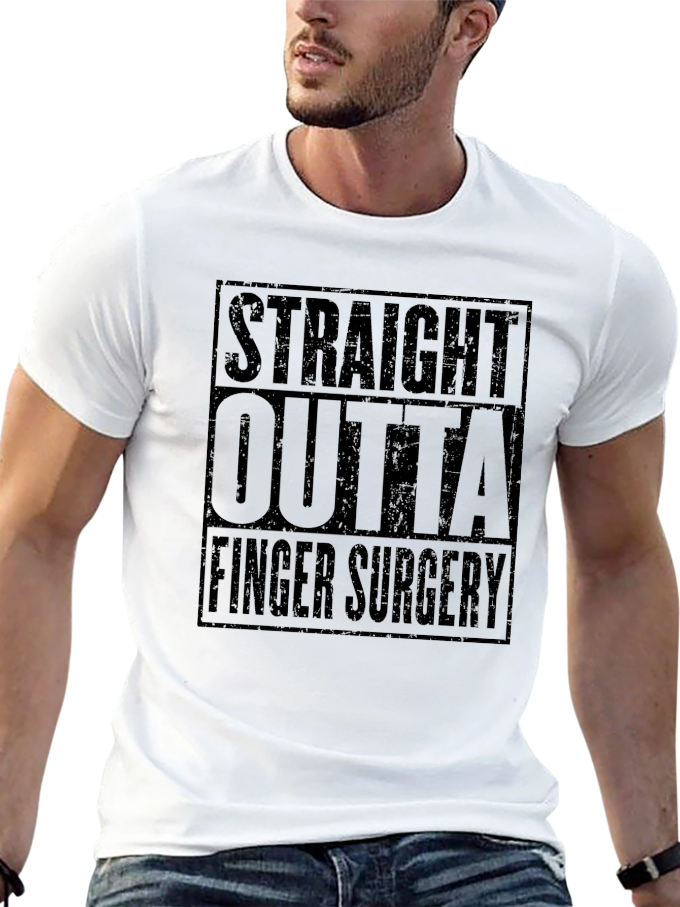 Straight Outta Finger Surgery Graphic T-Shirt