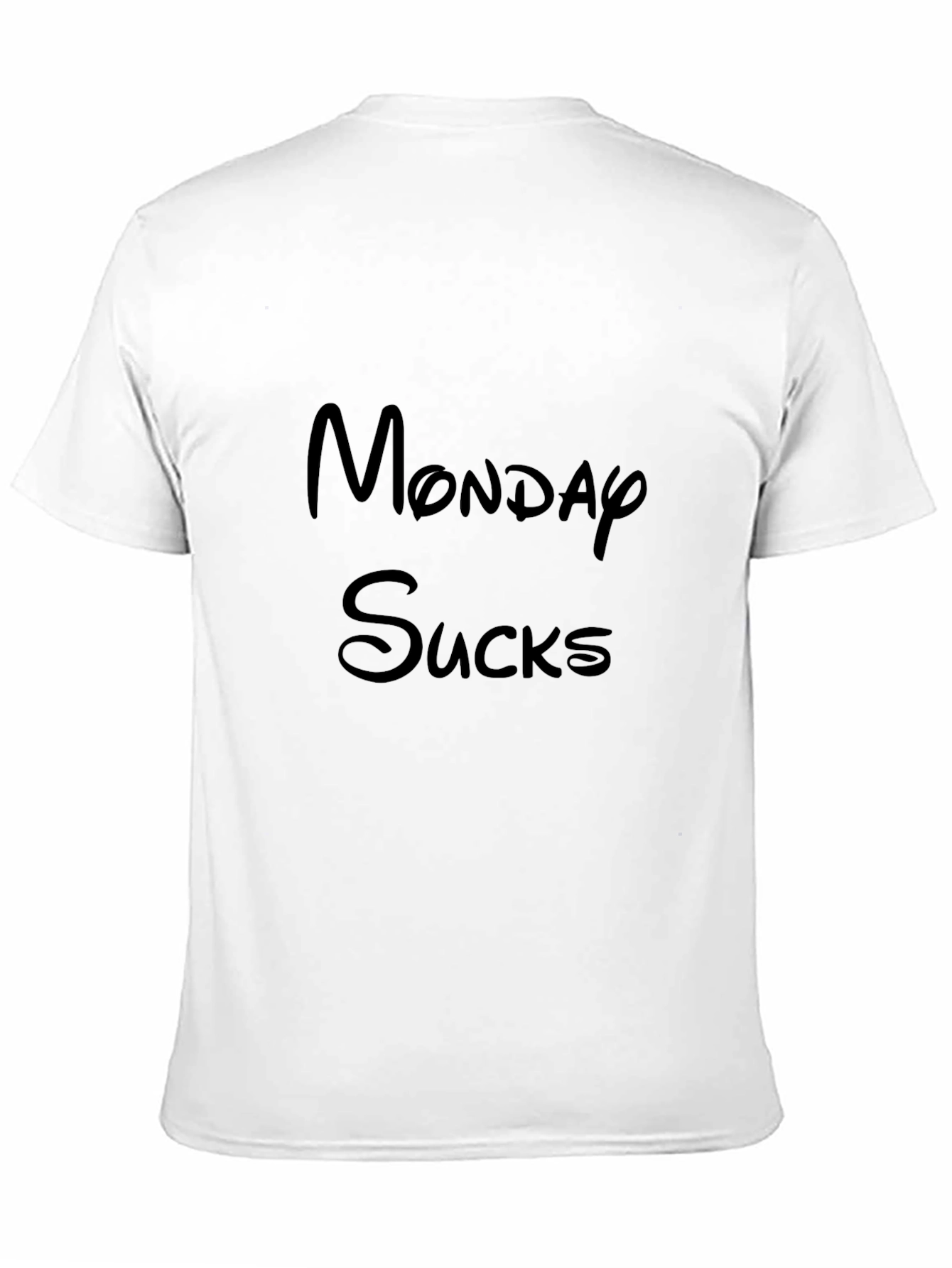 Monday Sucks Graphic Tee - Black Cotton T-Shirt
