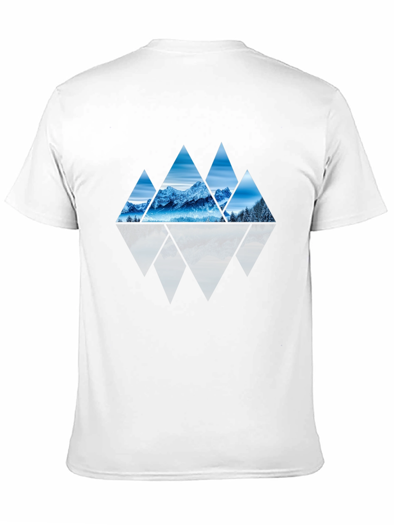 Mountain Triangles Graphic Tee - Black