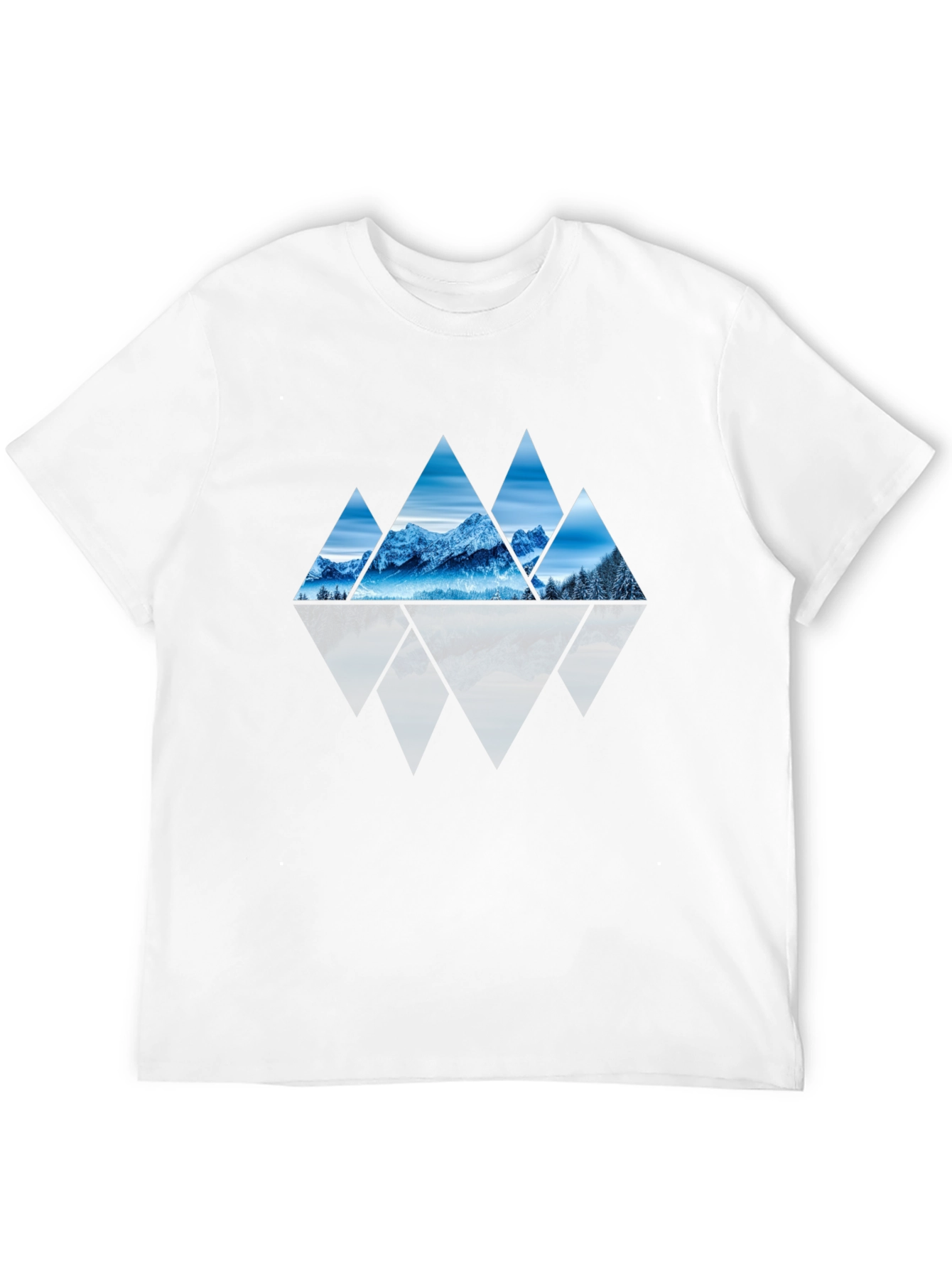 Mountain Triangles Graphic Tee - Black