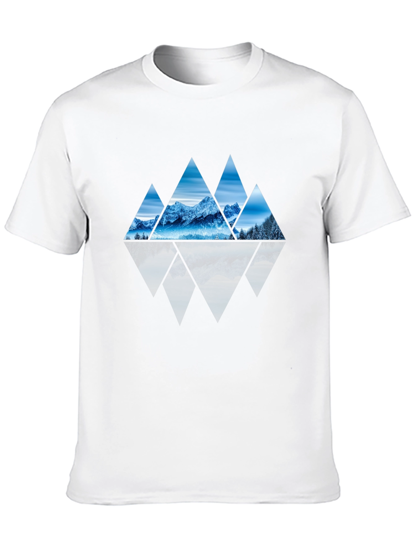 Mountain Triangles Graphic Tee - Black