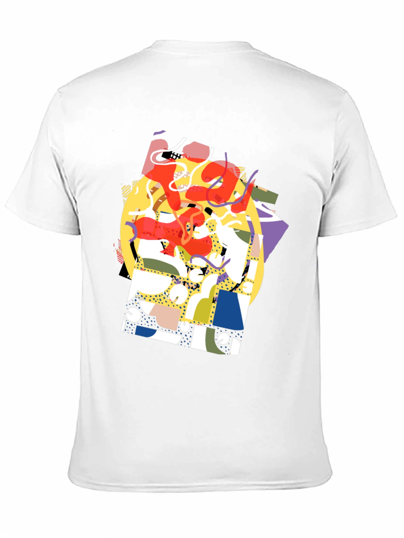 Abstract Graphic Tee - Black Casual Shirt