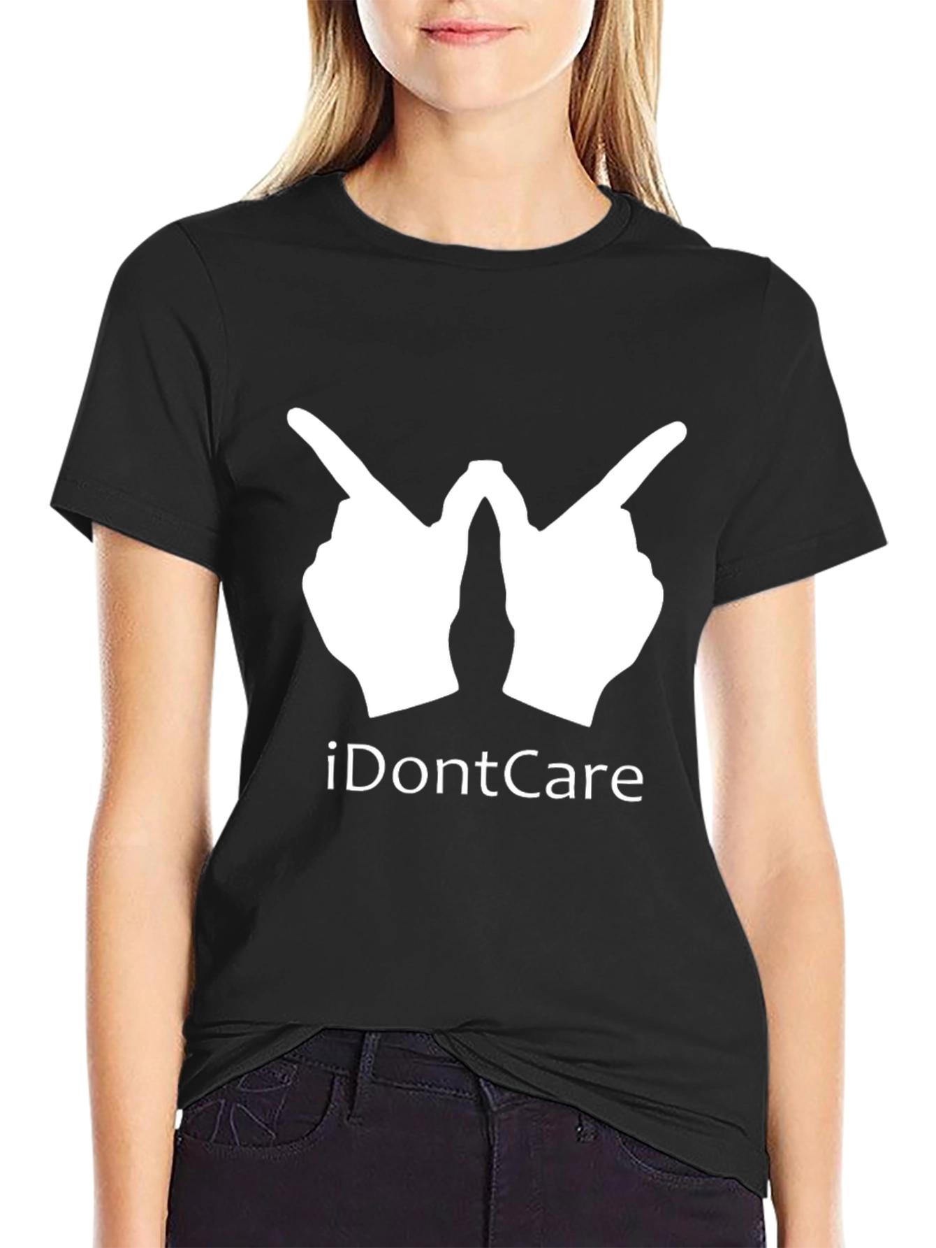 I Dont Care Gesture T-Shirt