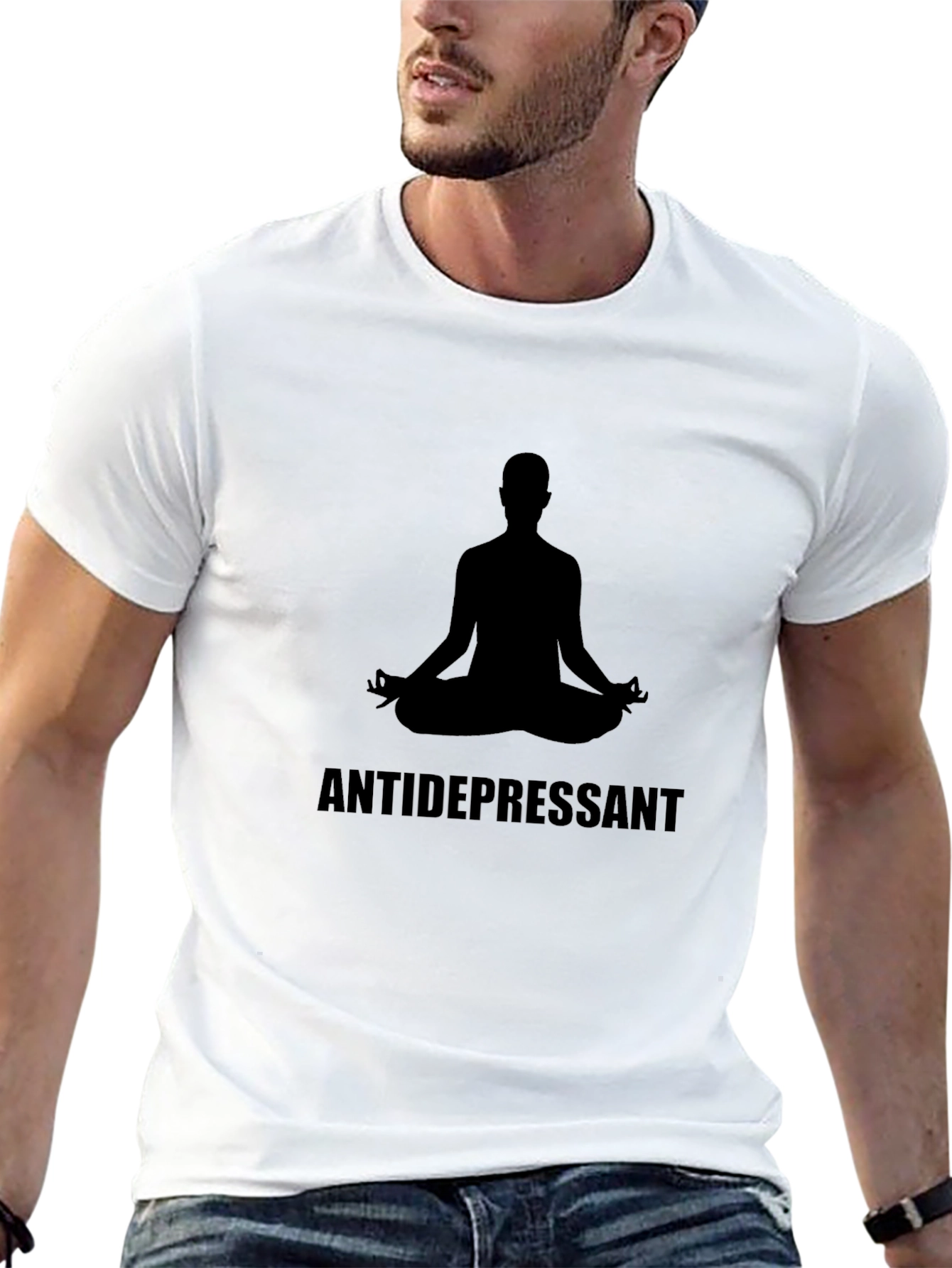 Antidepressant Yoga Meditation T-Shirt - Relaxed Fit