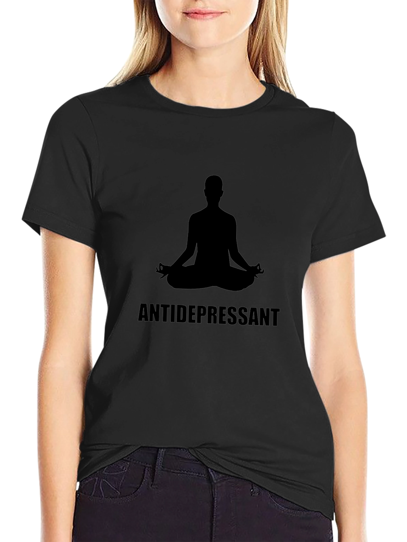 Antidepressant Yoga Meditation T-Shirt - Relaxed Fit