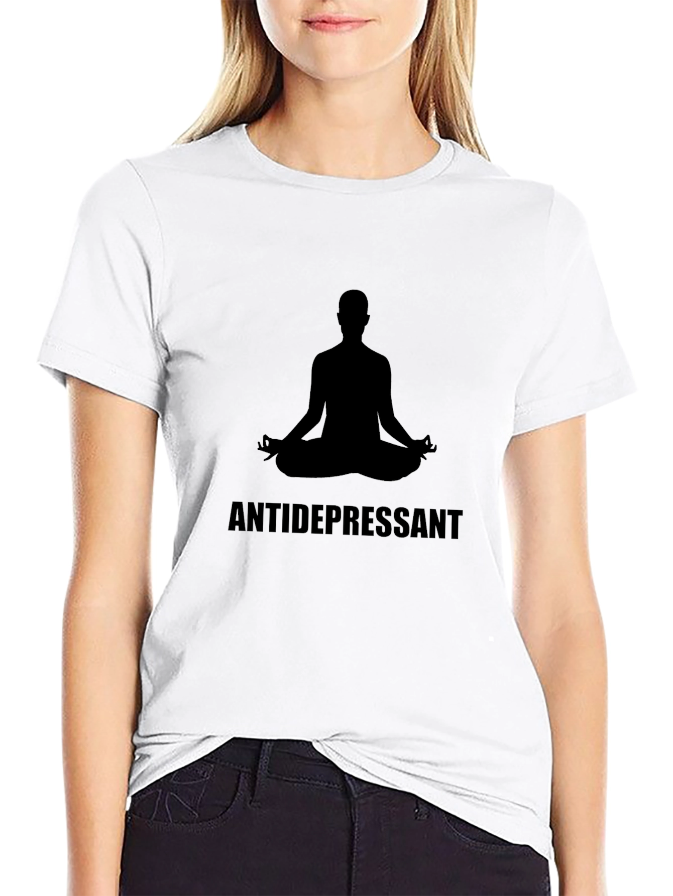 Antidepressant Yoga Meditation T-Shirt - Relaxed Fit